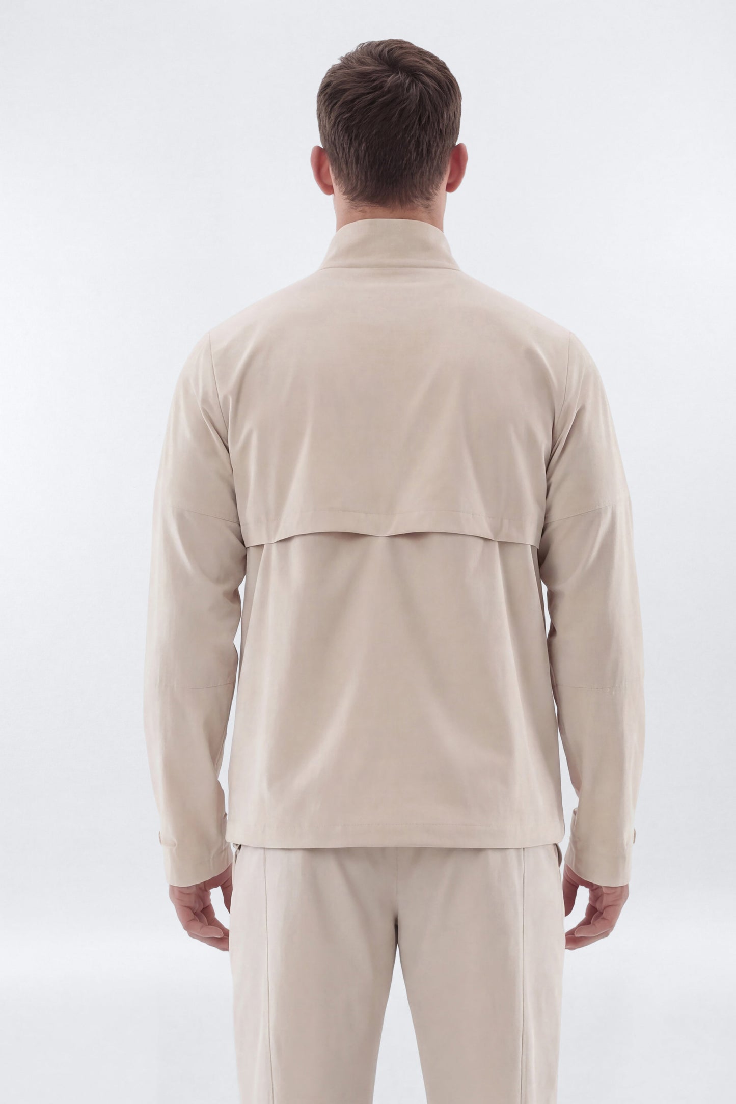 ActiveNylon™ Half Zip Pullover Jacket - Oat Milk Fashion Nova