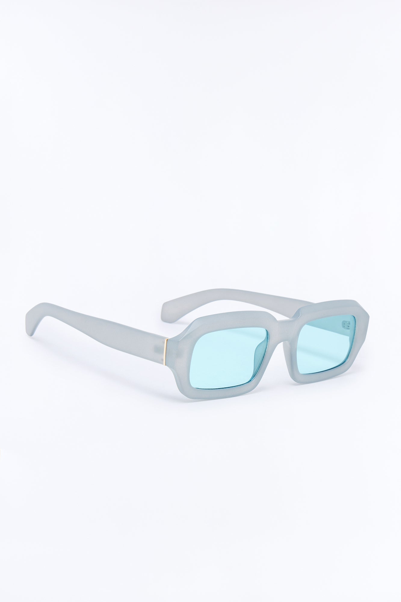Stormy Square Sunglasses - Blue Fashion Nova