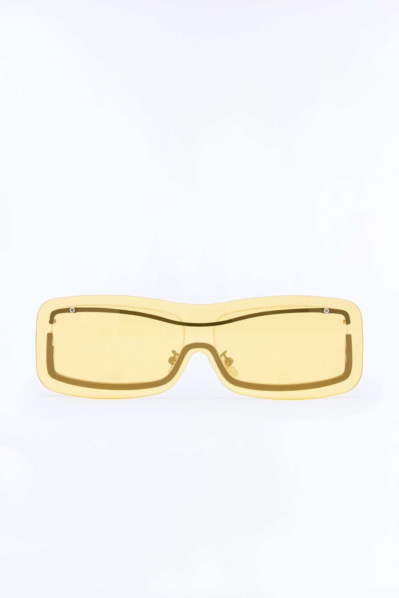 Snowy Alps Sunglasses - Yellow Fashion Nova