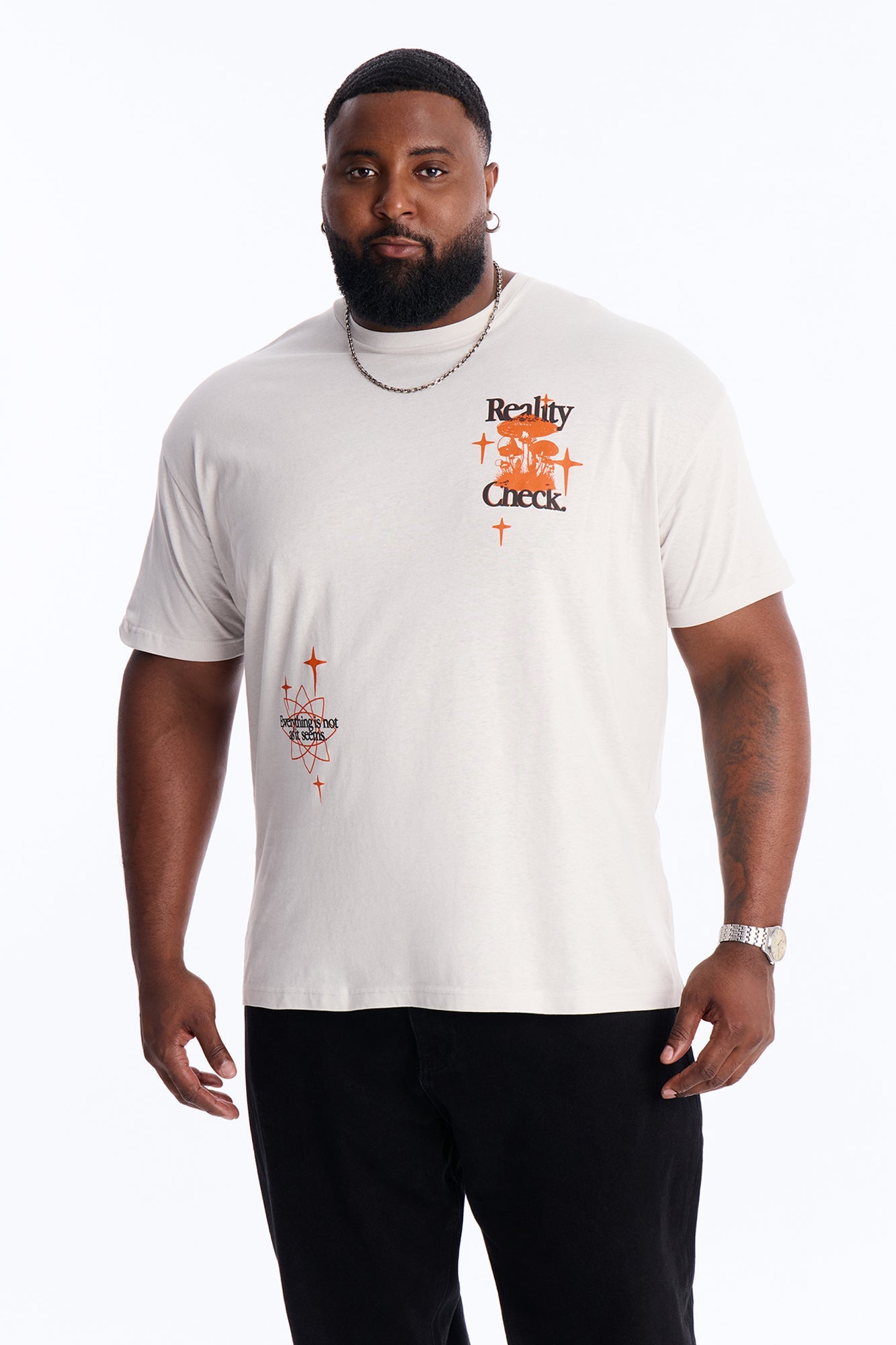 Reality Check Daily Short Sleeve Tee - Grey Fashion Nova