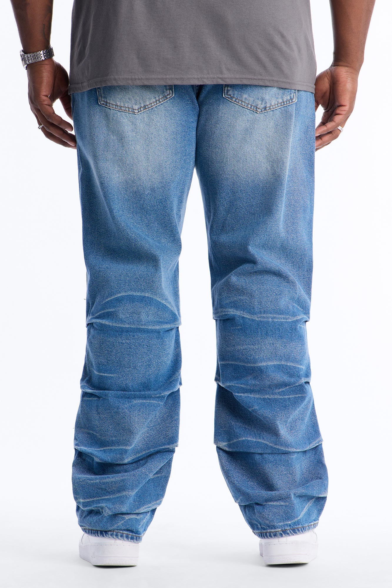 Straight Down The Street Ripped Jeans - Medium Blue Wash Fashion Nova