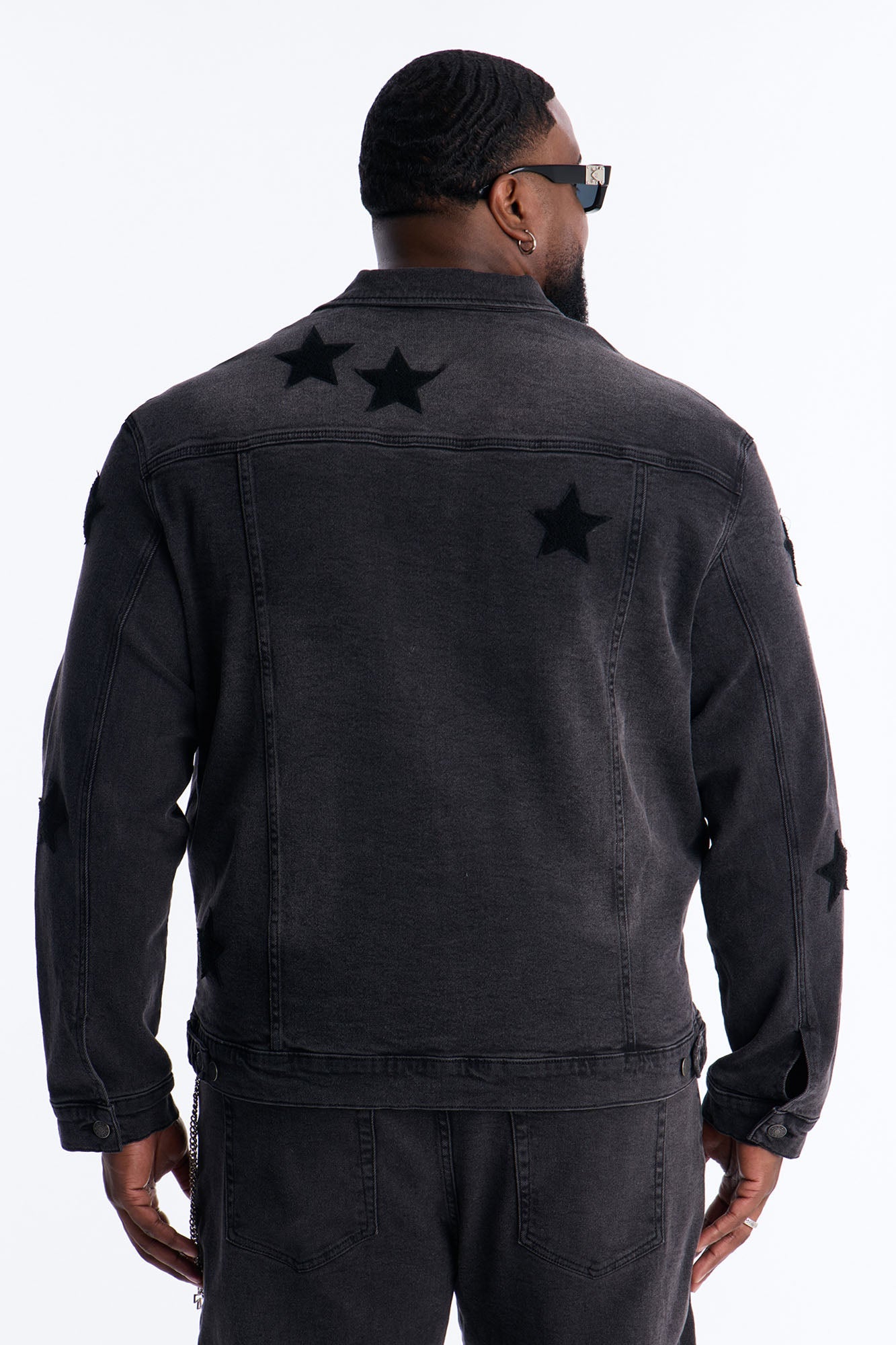 Stellar Denim Trucker Jacket - Black Wash Fashion Nova