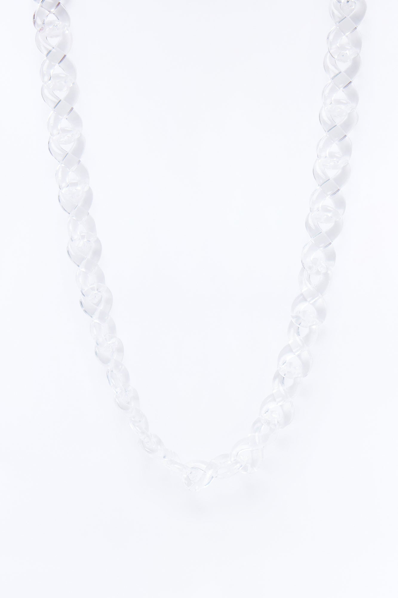 Thick Clear Infinity Chain Necklace - Clear Fashion Nova