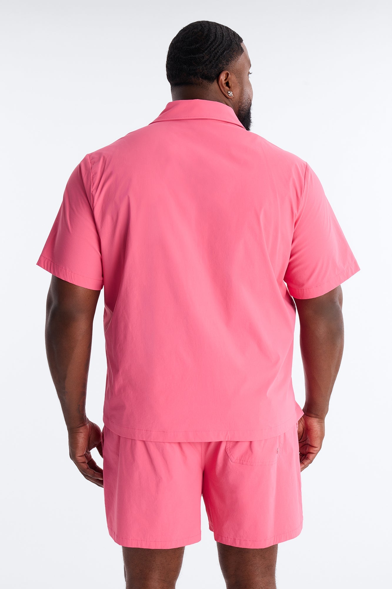 Montez Cuban Collar Button Up Shirt - Hot Pink Fashion Nova
