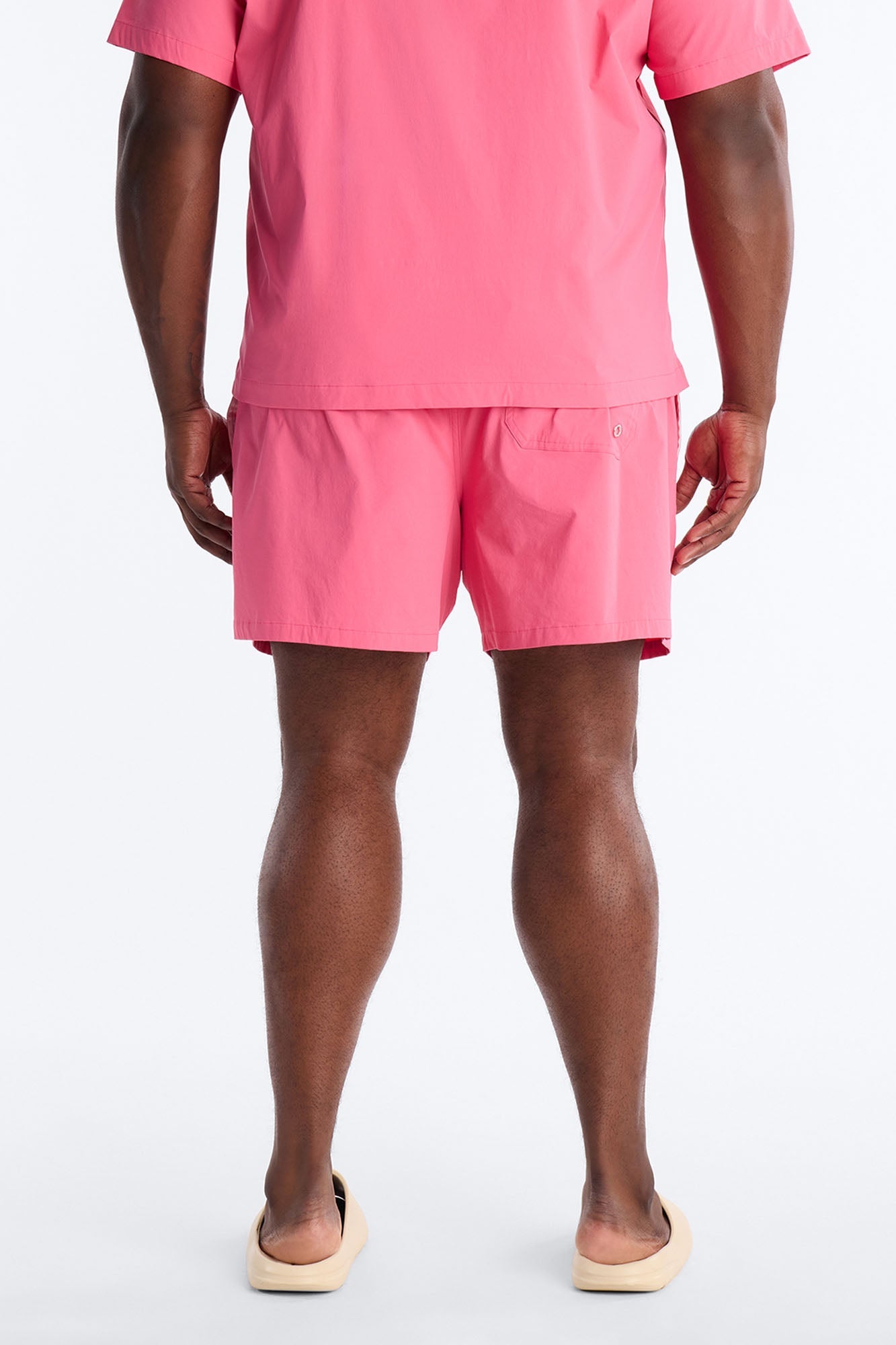 Montez Stretch Swim Trunk 6″ - Hot Pink Fashion Nova