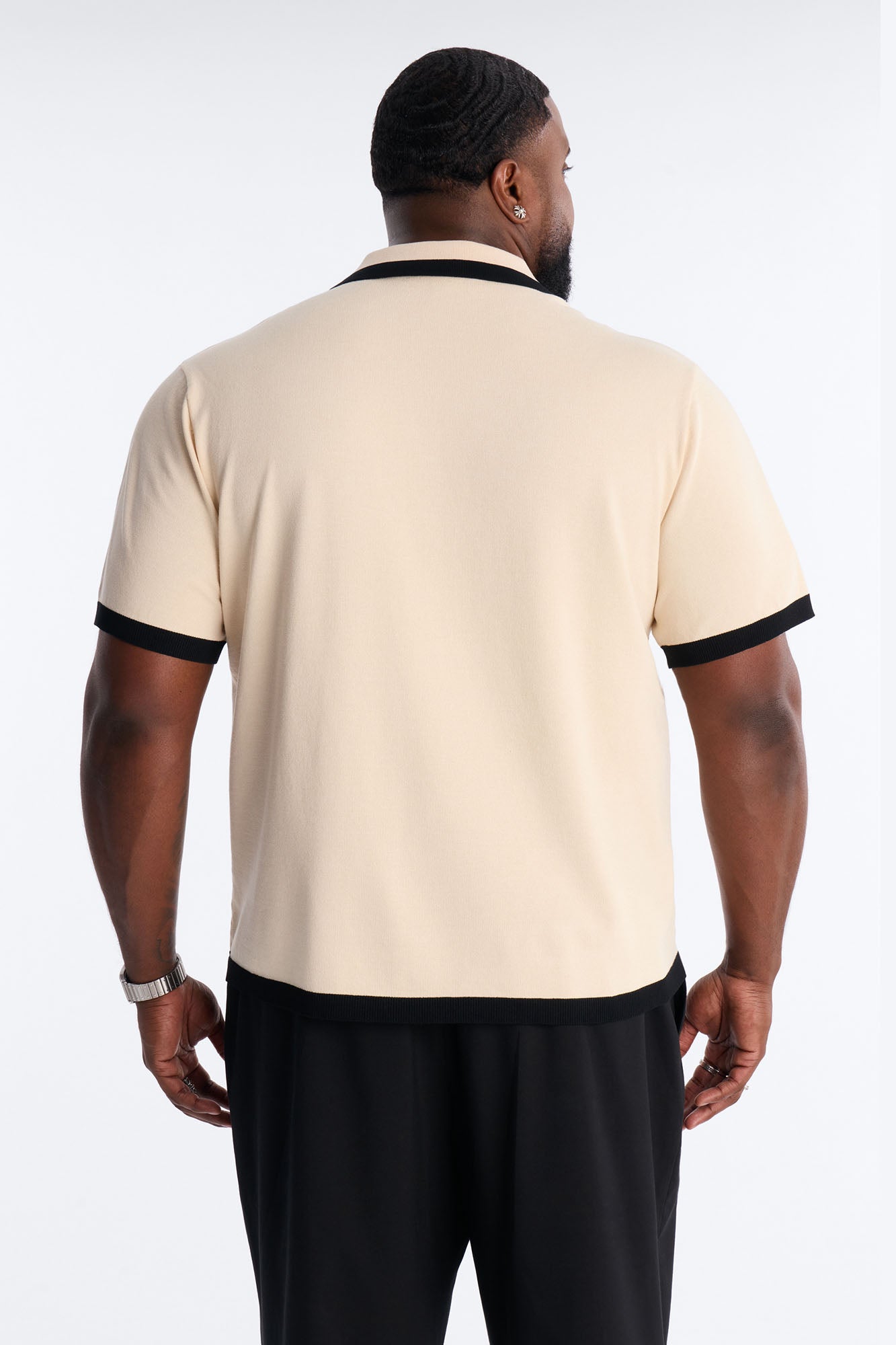 Rue Saint Johnny Collar Polo - Tan Fashion Nova