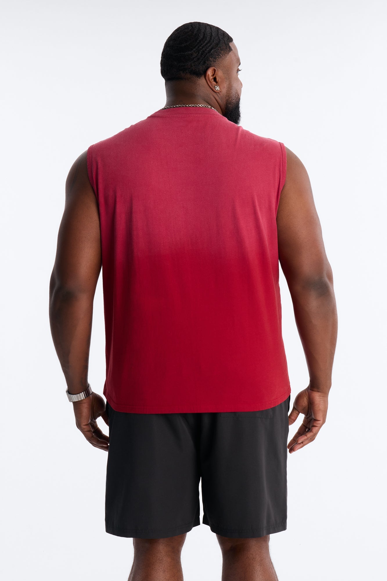 Washed Muscle Tee - Burgundy Fashion Nova