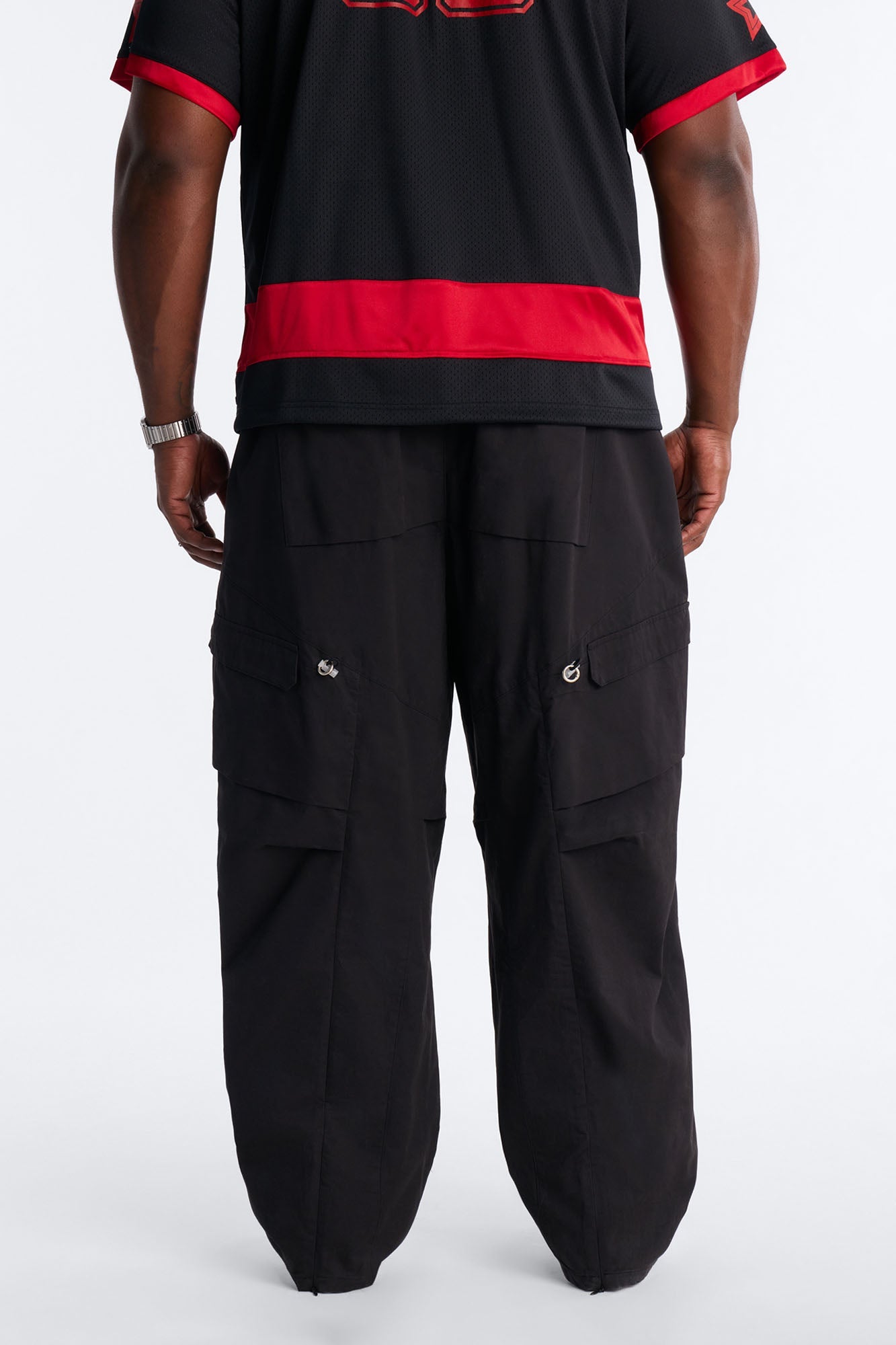 Barrel Accordion Pant - Black Fashion Nova