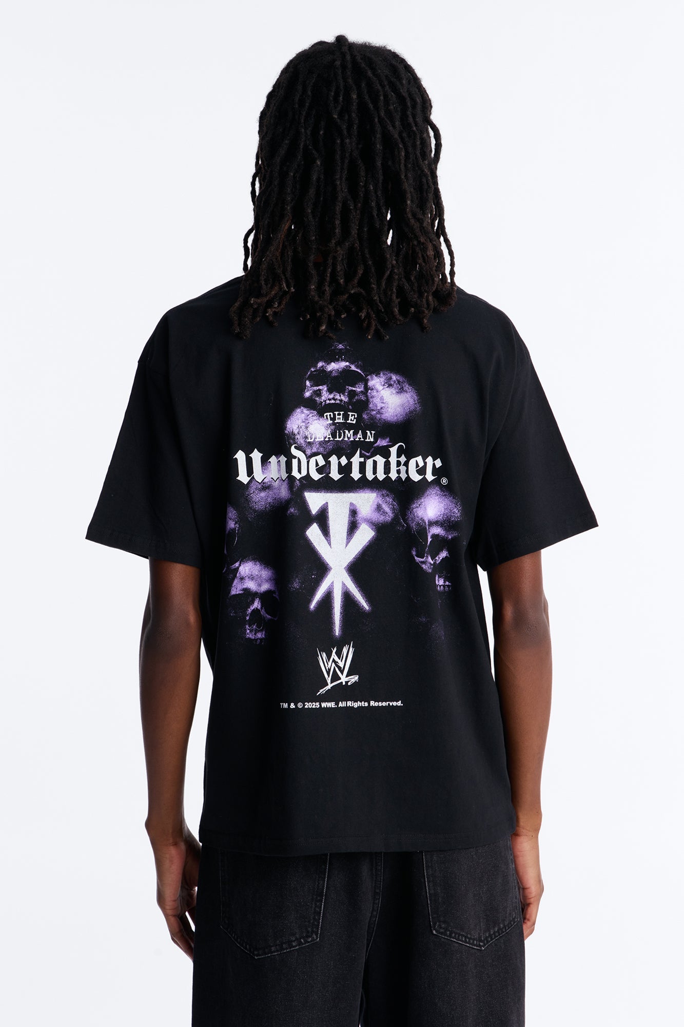 WWE Undertaker Heavy Weight Oversized Short Sleeve Tee - Black Fashion Nova