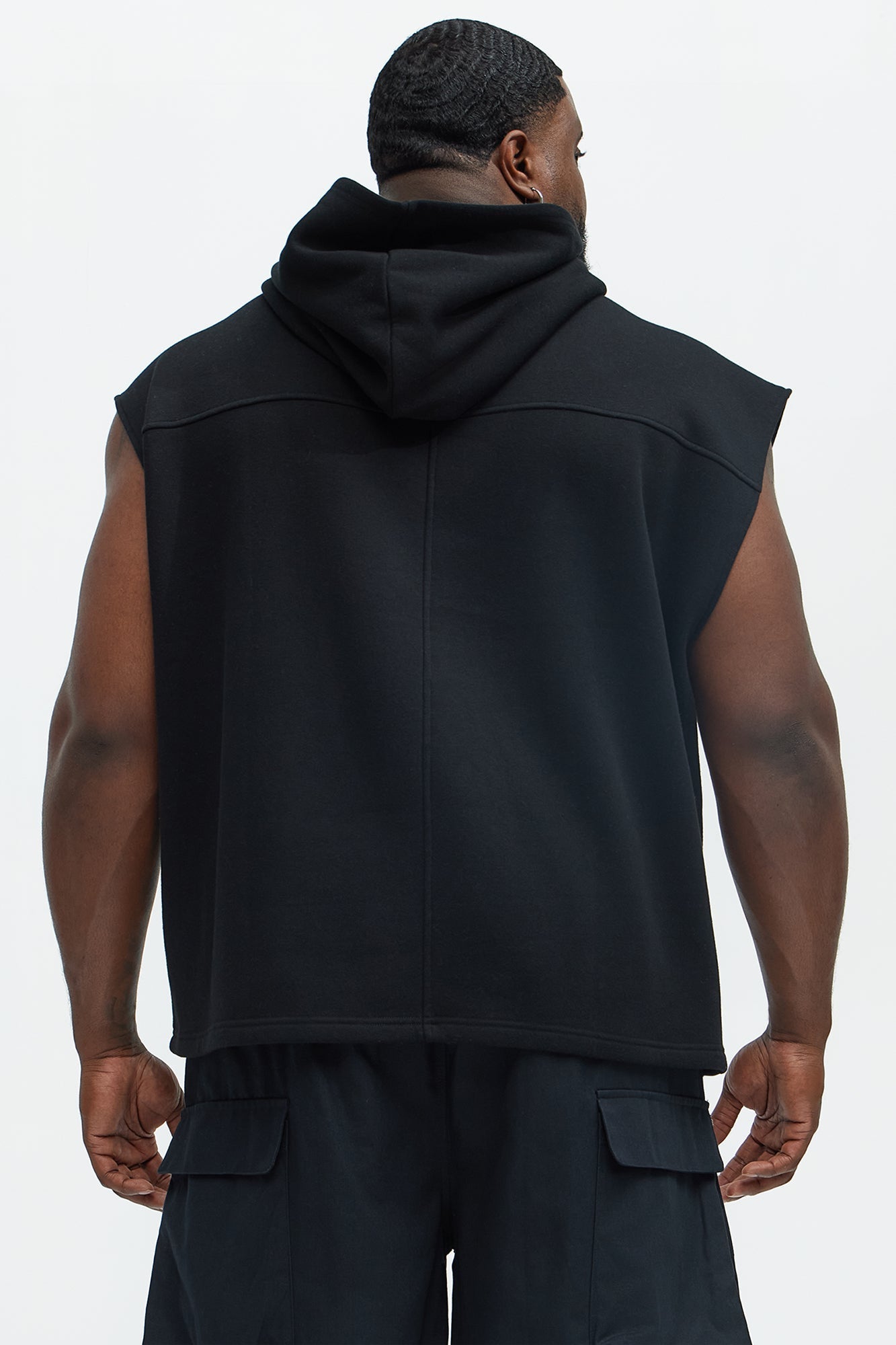 Tyson Lets Go Sleeveless Hoodie - Black Fashion Nova