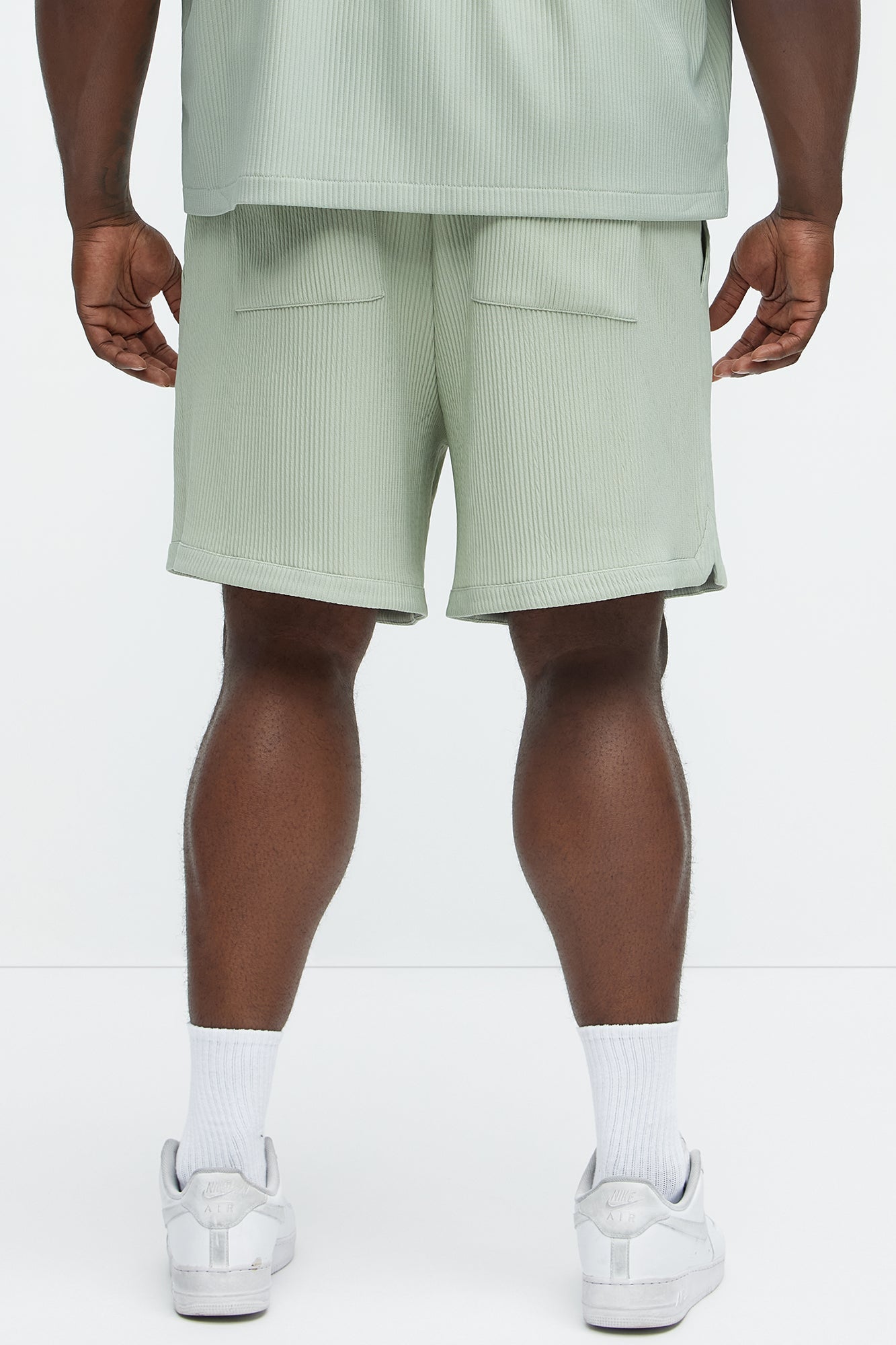 Show Up Basketball Short - Sage Fashion Nova