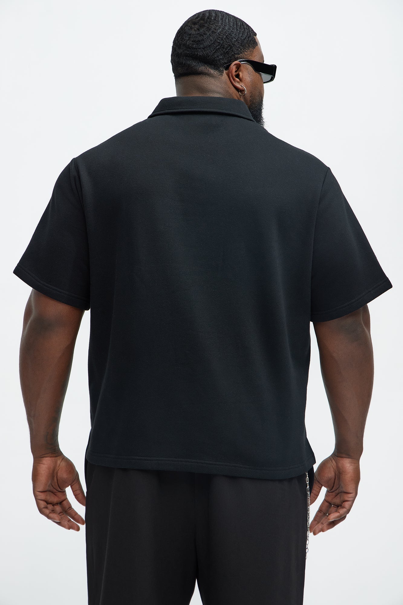 Tyson Happy Mistake Short Sleeve Polo - Black Fashion Nova