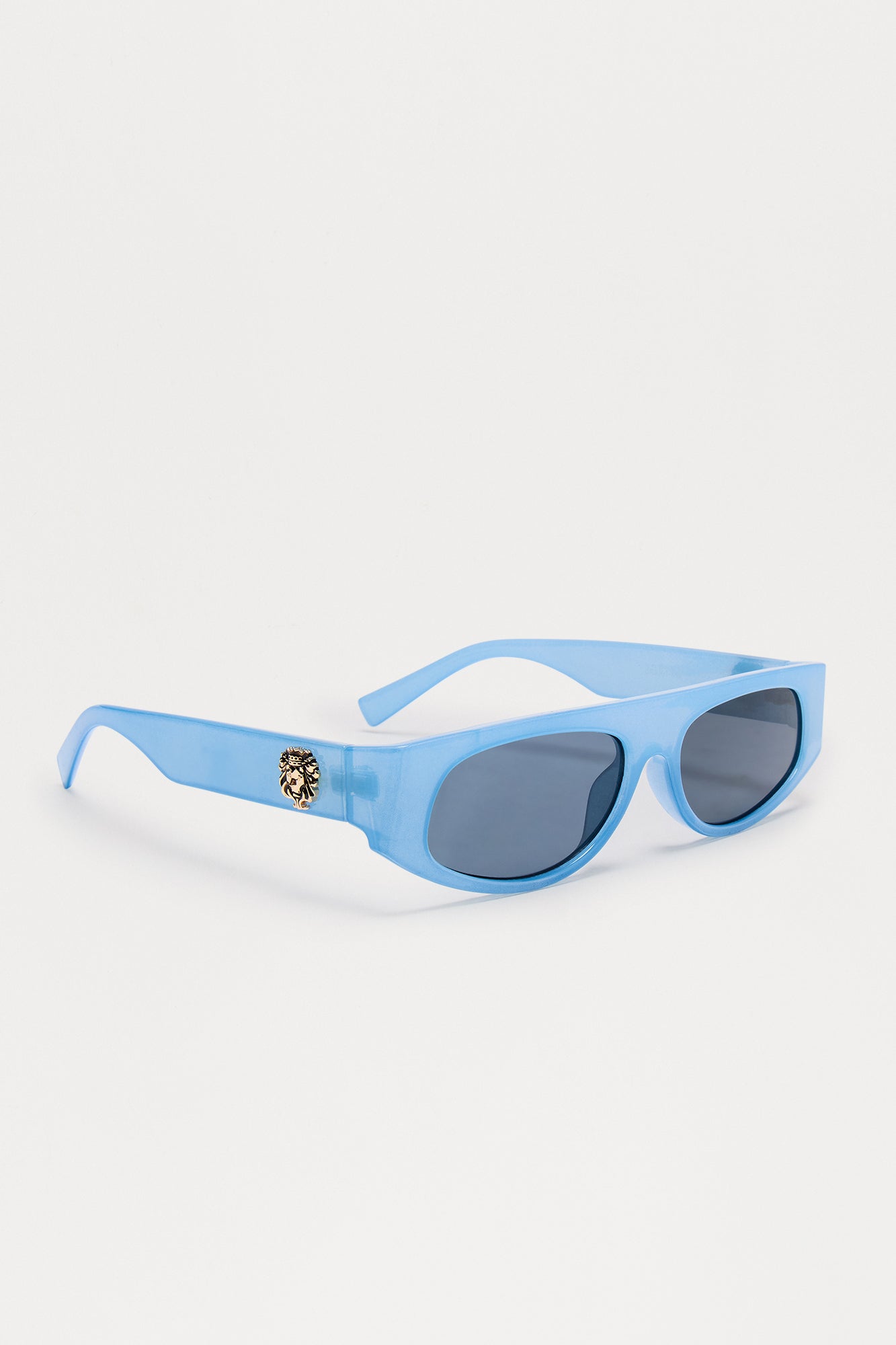 Vancouver Flat Top Sunglasses - Light Blue Fashion Nova