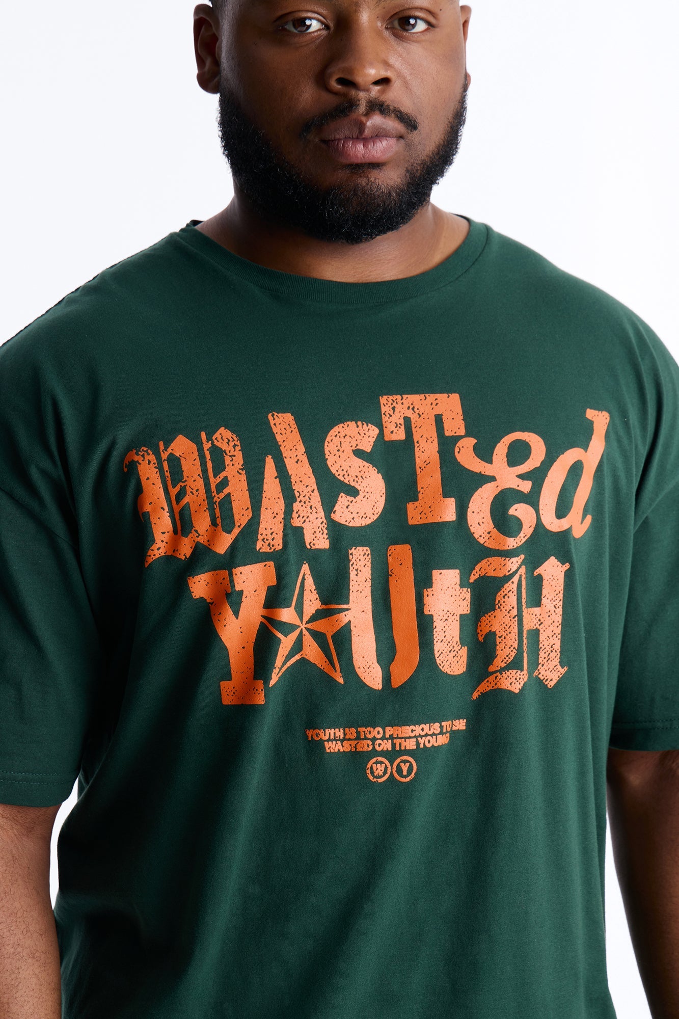 Wasted Youth Rockstar Short Sleeve Tee - Green Fashion Nova