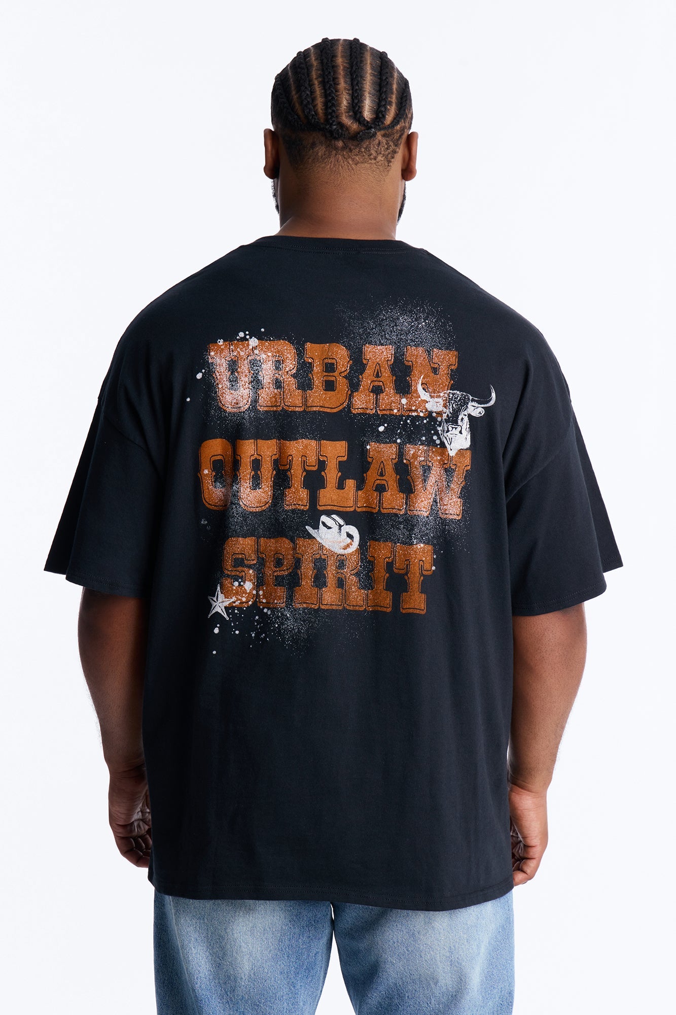 Savage Urban Outlaw Oversized Short Sleeve Tee - Black Fashion Nova