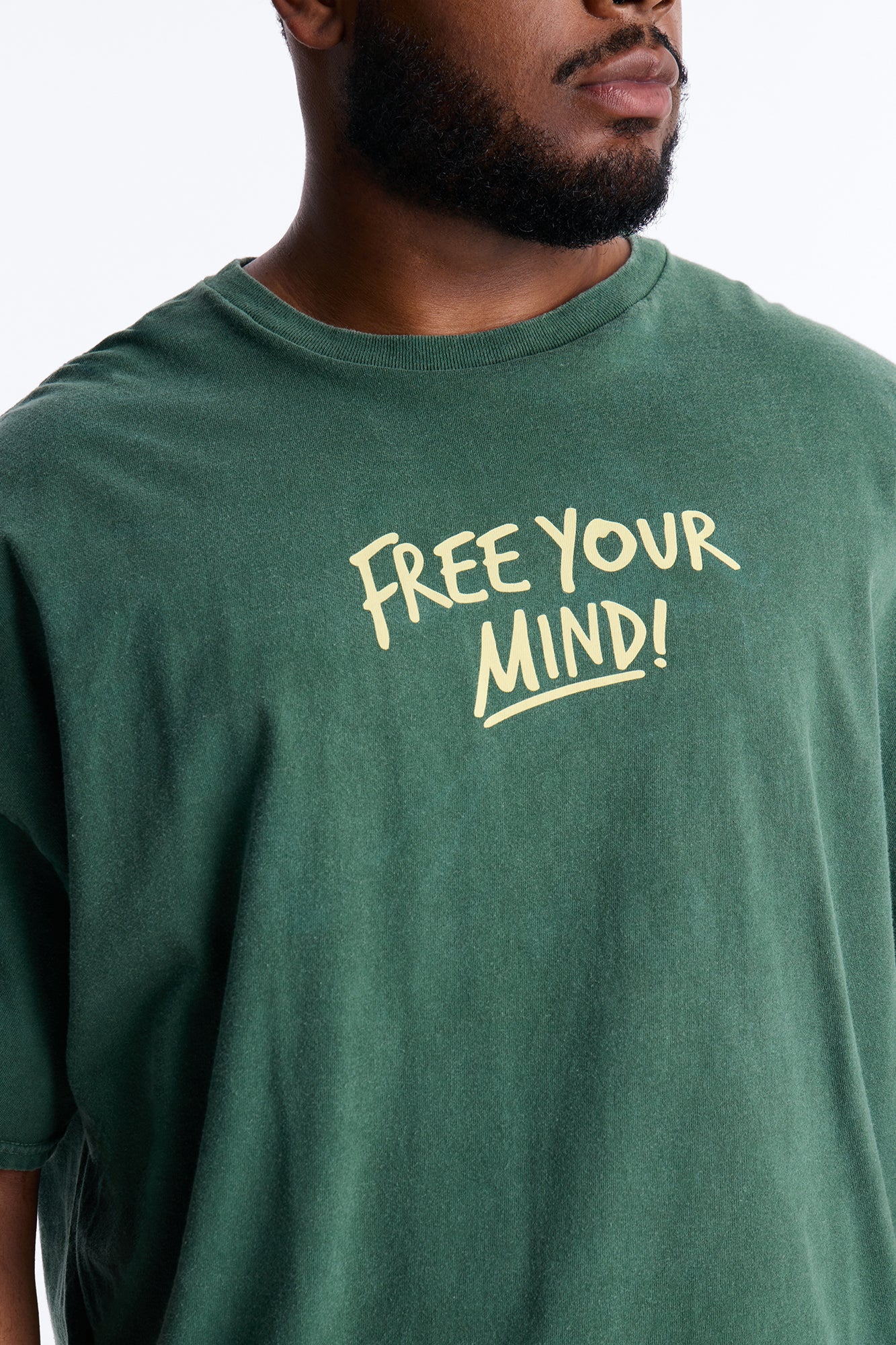 Free Your Mind And Live Short Sleeve Tee - Hunter Green Fashion Nova