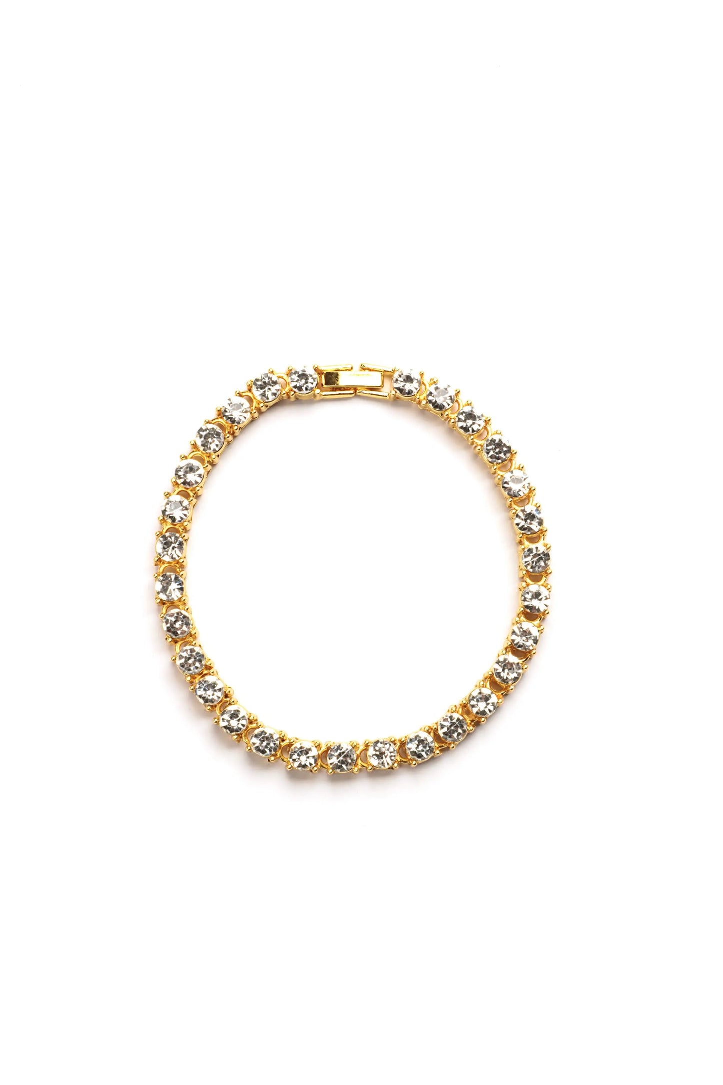 Tennis Bracelet - Gold Fashion Nova