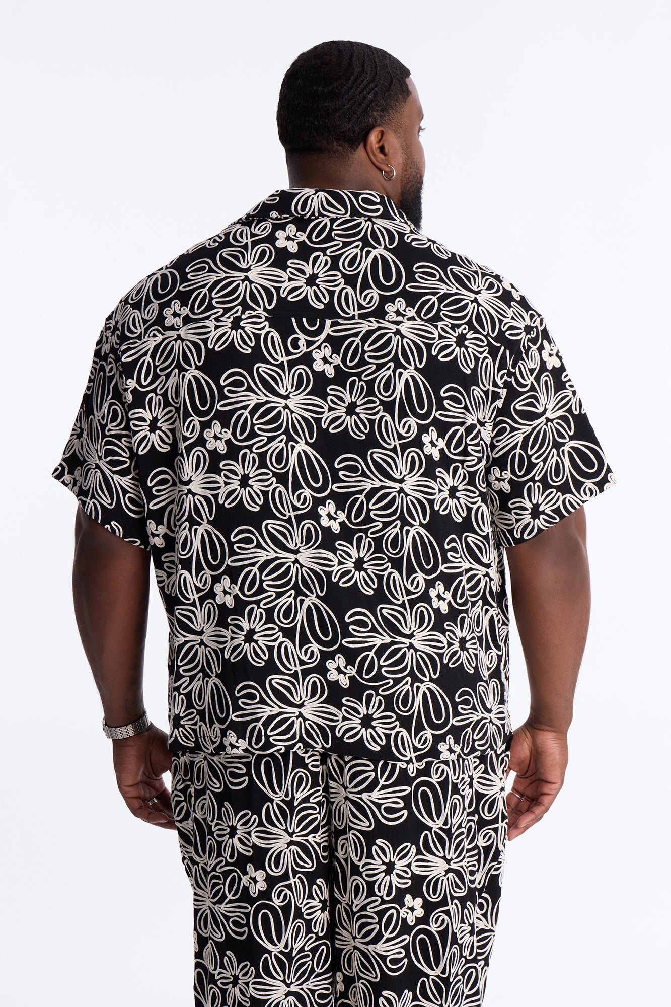 Desert Nights Cuban Collar Shirt - Black Fashion Nova