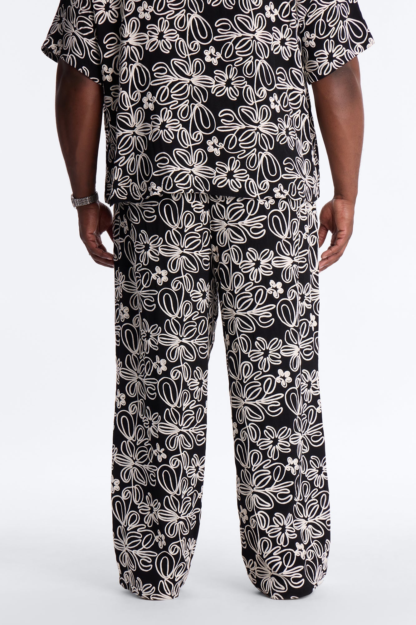 Super Baggy Desert Nights Pant - Black Fashion Nova