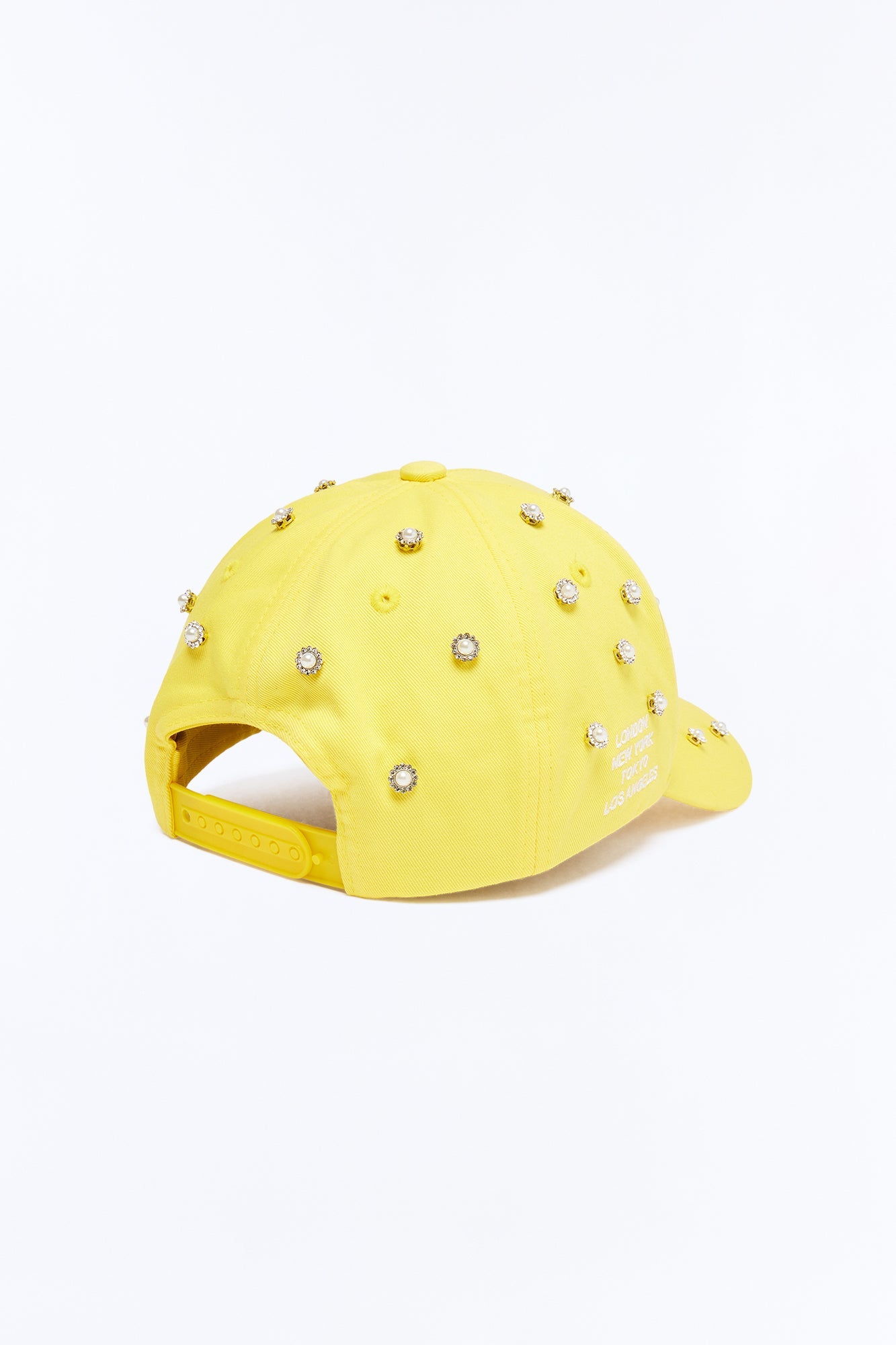 Felt Rhinestone Structured Hat - Yellow Fashion Nova