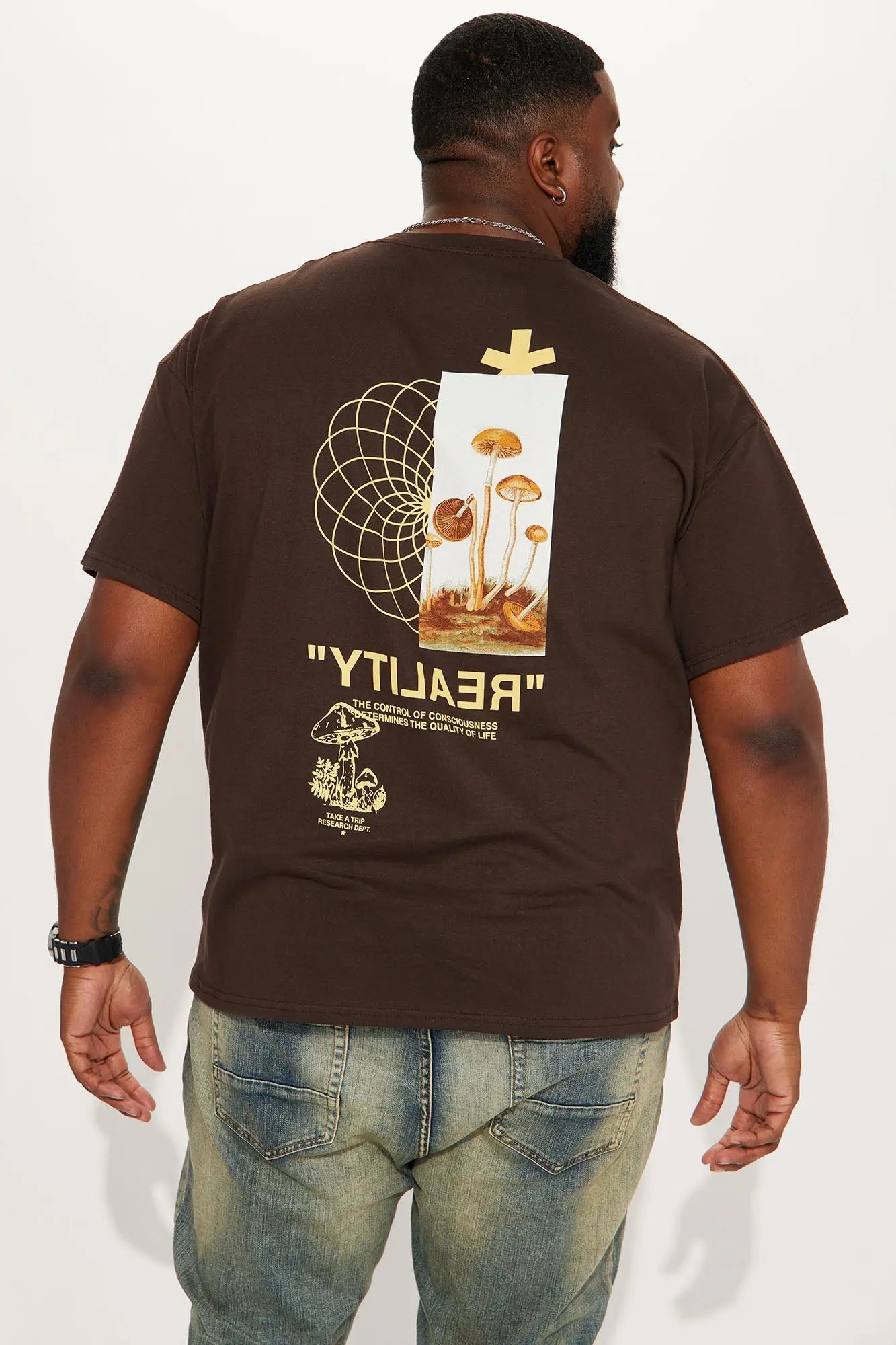 Reality Short Sleeve Tee - Brown Fashion Nova