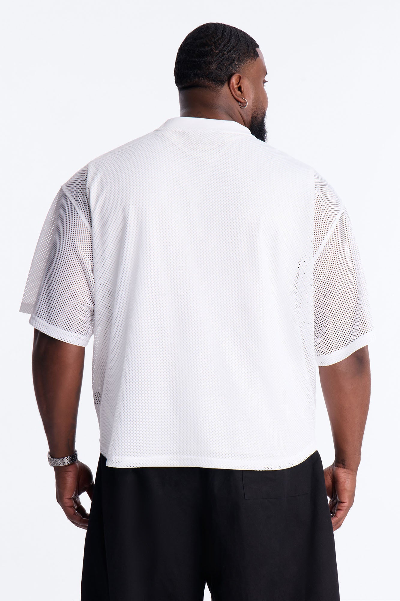 Soulmate Open Hole Mesh Top - White Fashion Nova