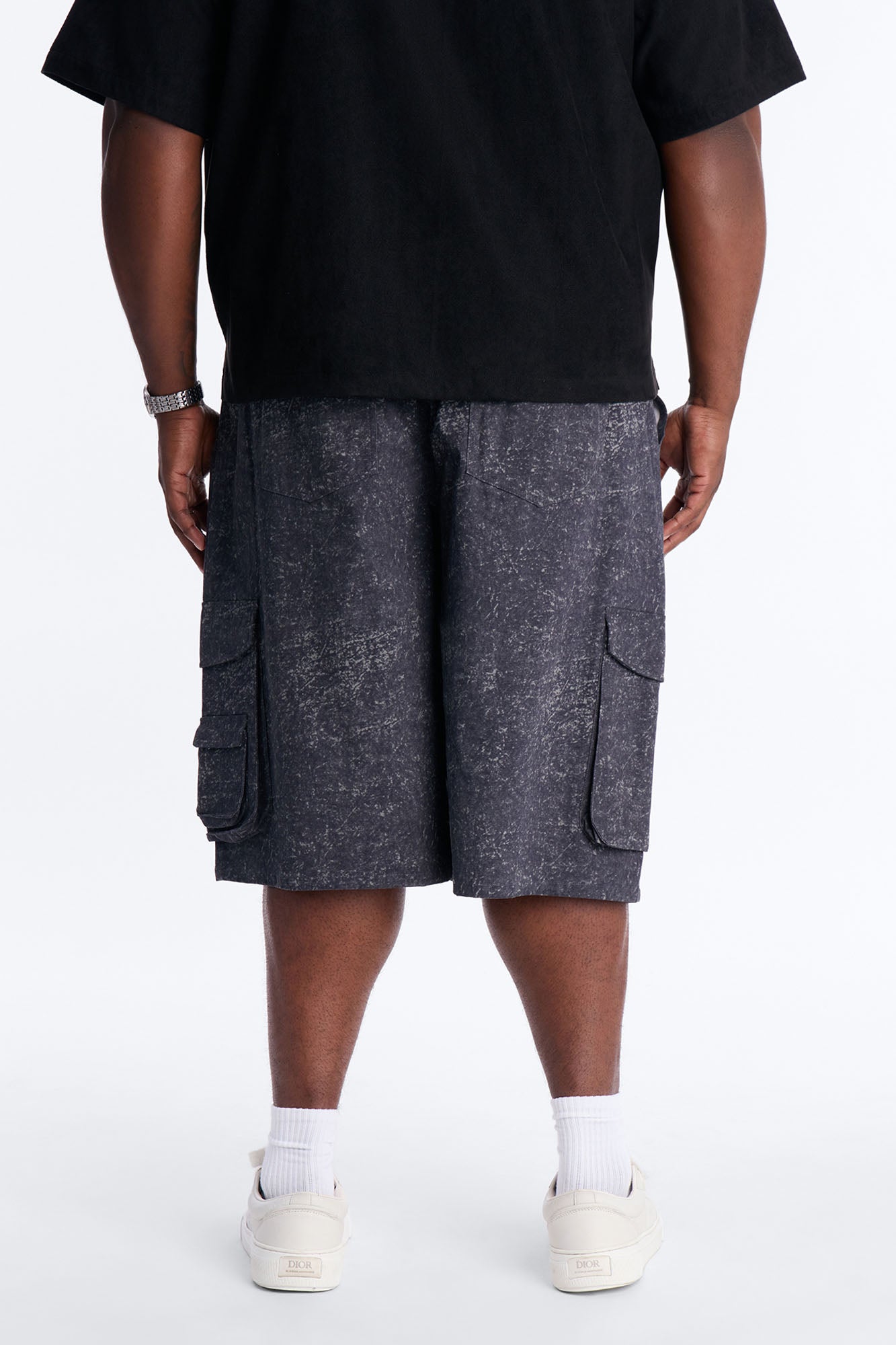 Baggy Mental State Cargo Short - Charcoal Fashion Nova