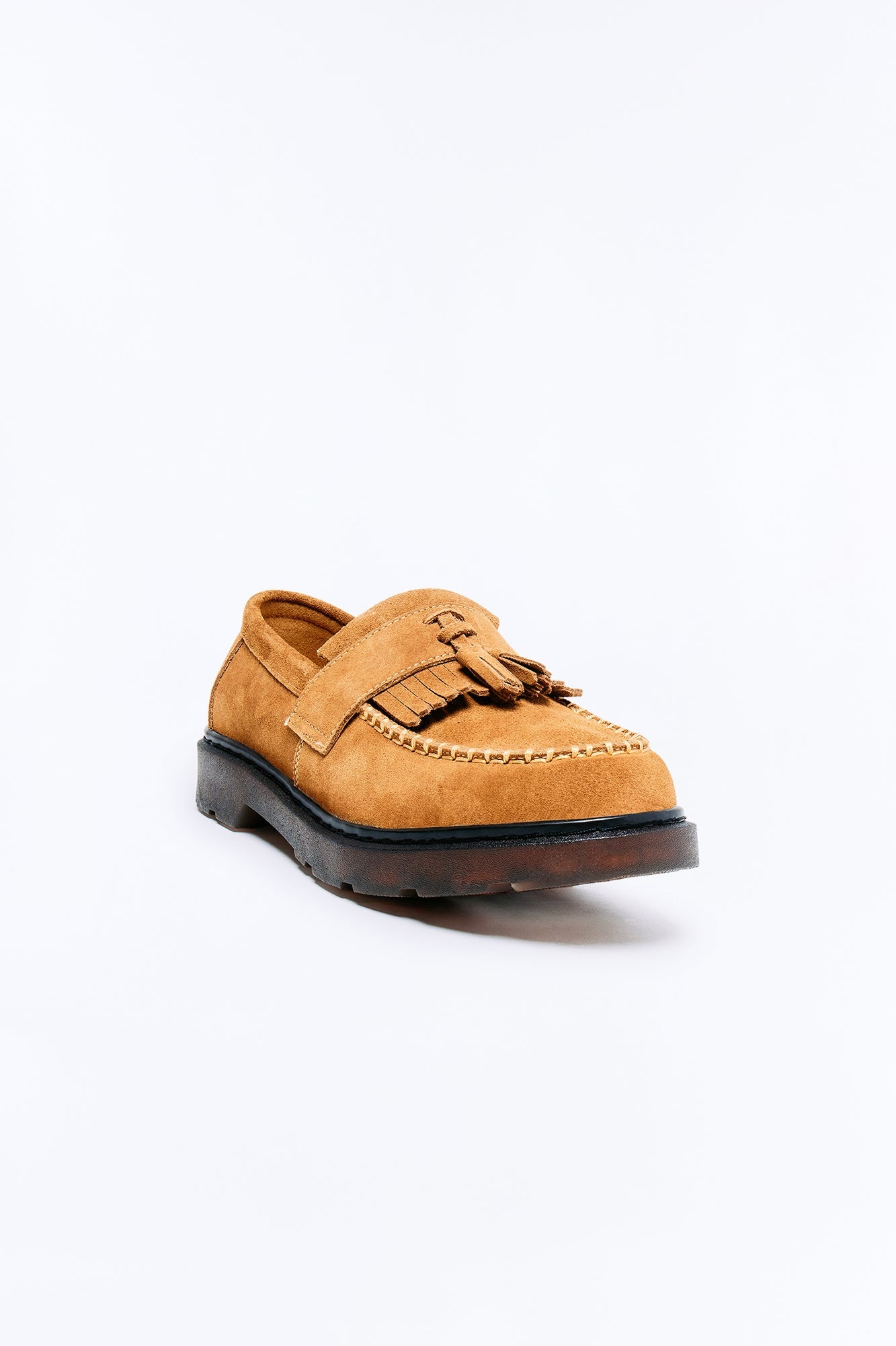 Genuine Suede Tassel Loafer - Brown Fashion Nova