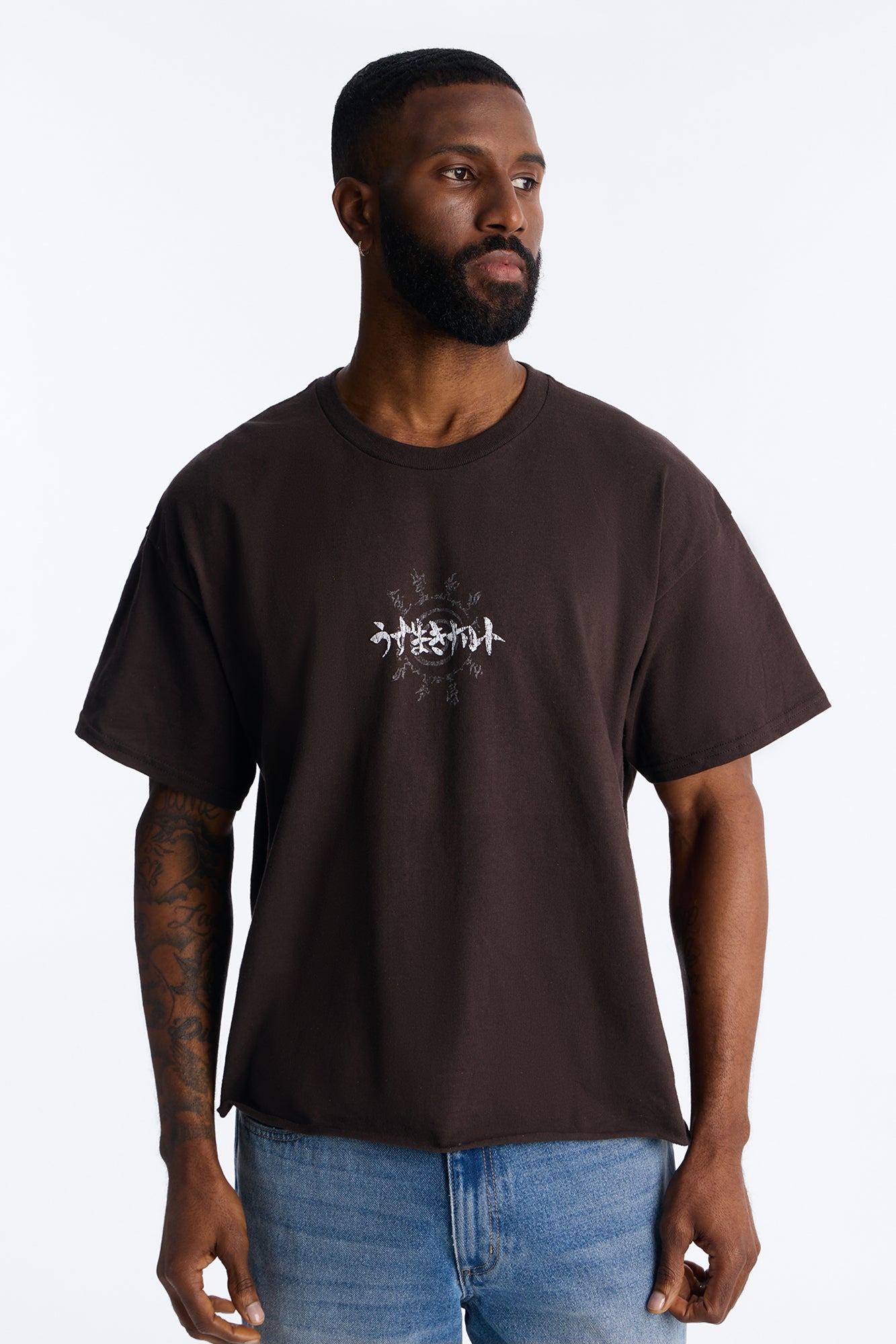 Naruto Better Than The Rest Boxy Short Sleeve Tee - Brown Fashion Nova