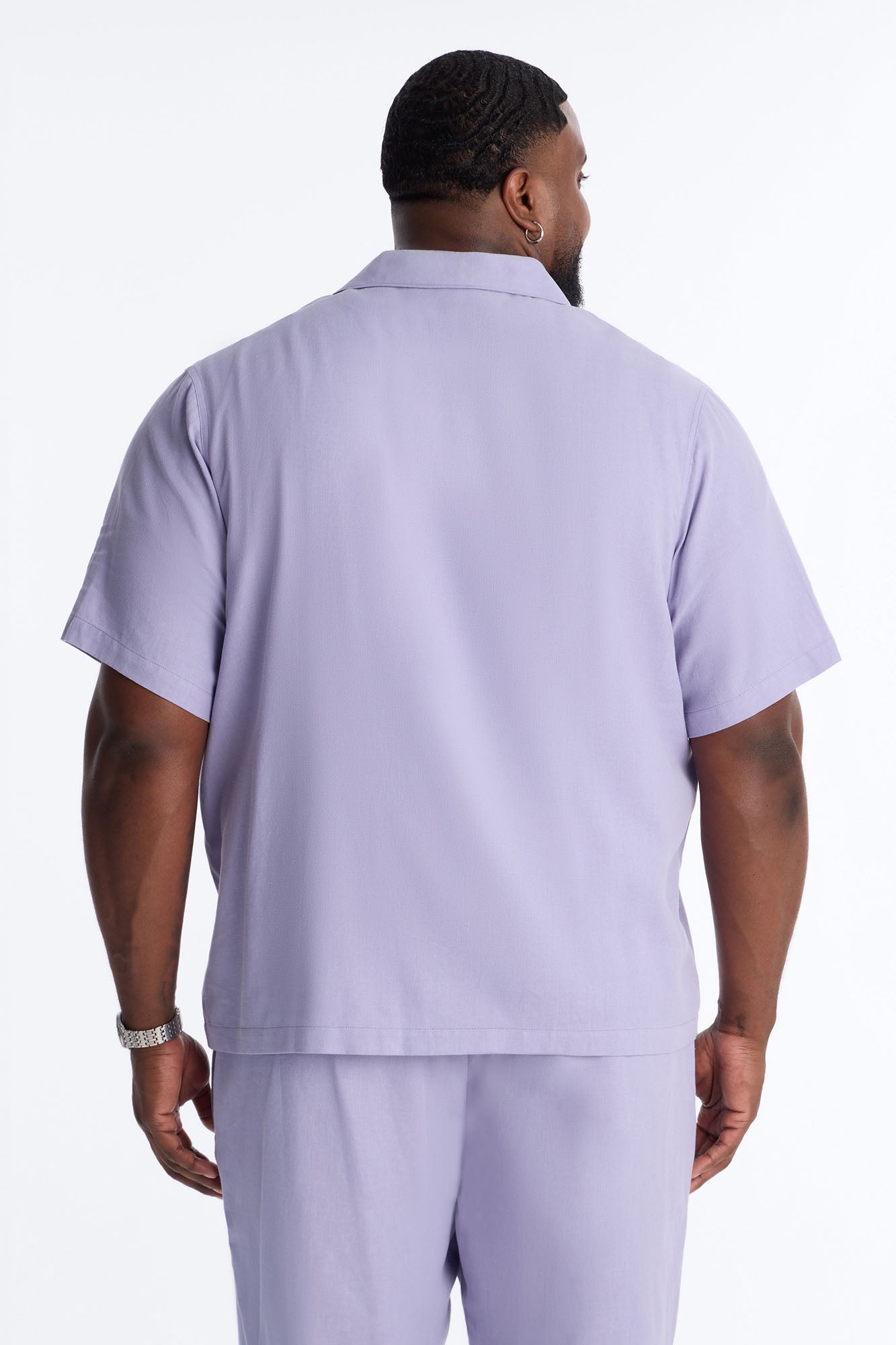 Bahamas Linen Shirt - Lavender Fashion Nova
