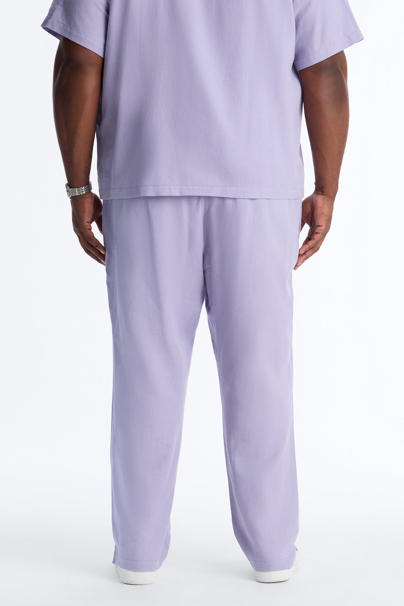 Bahamas Linen Slim Pull On Pants - Lavender Fashion Nova