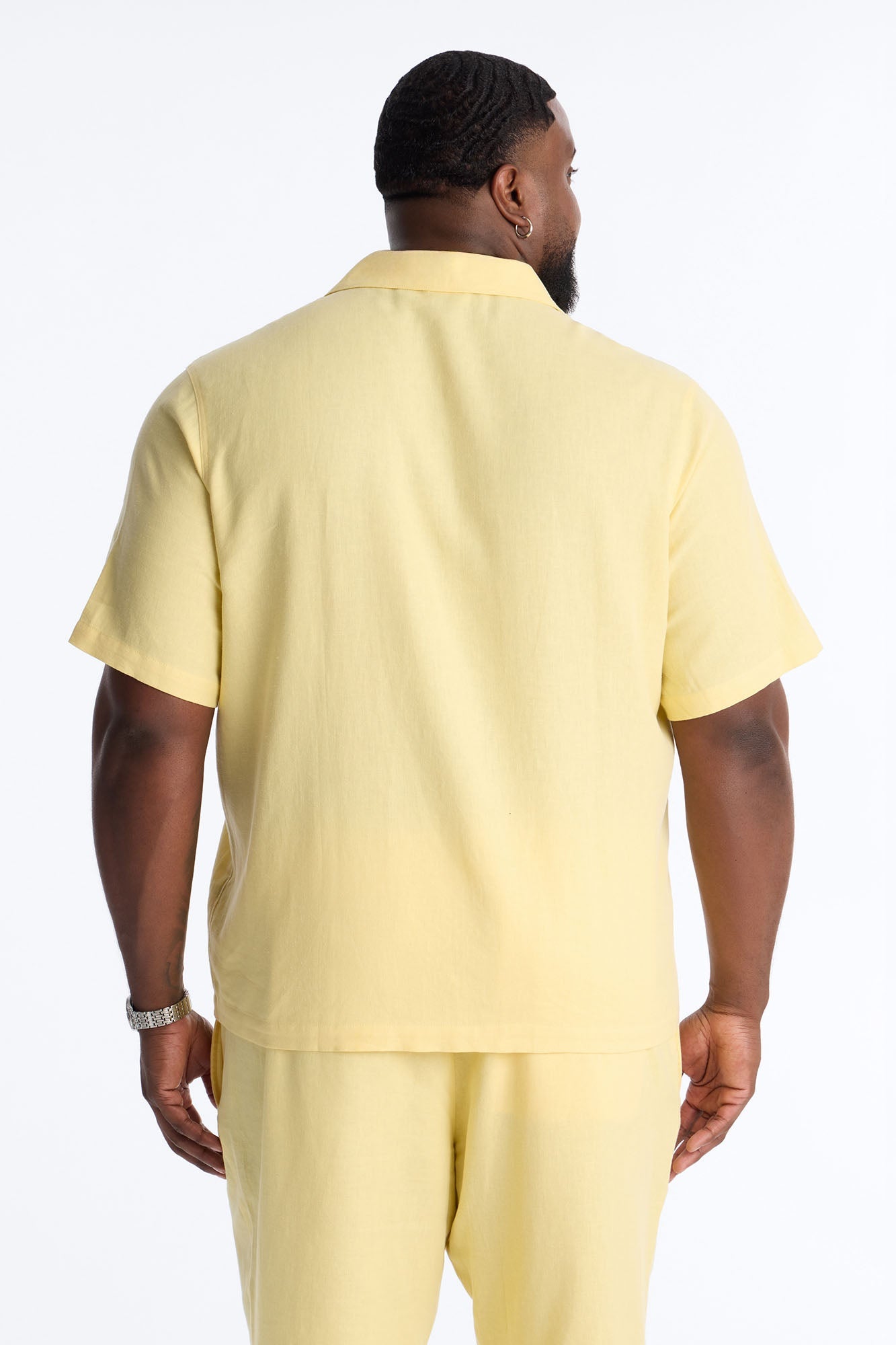 Bahamas Linen Shirt - Butter Yellow Fashion Nova