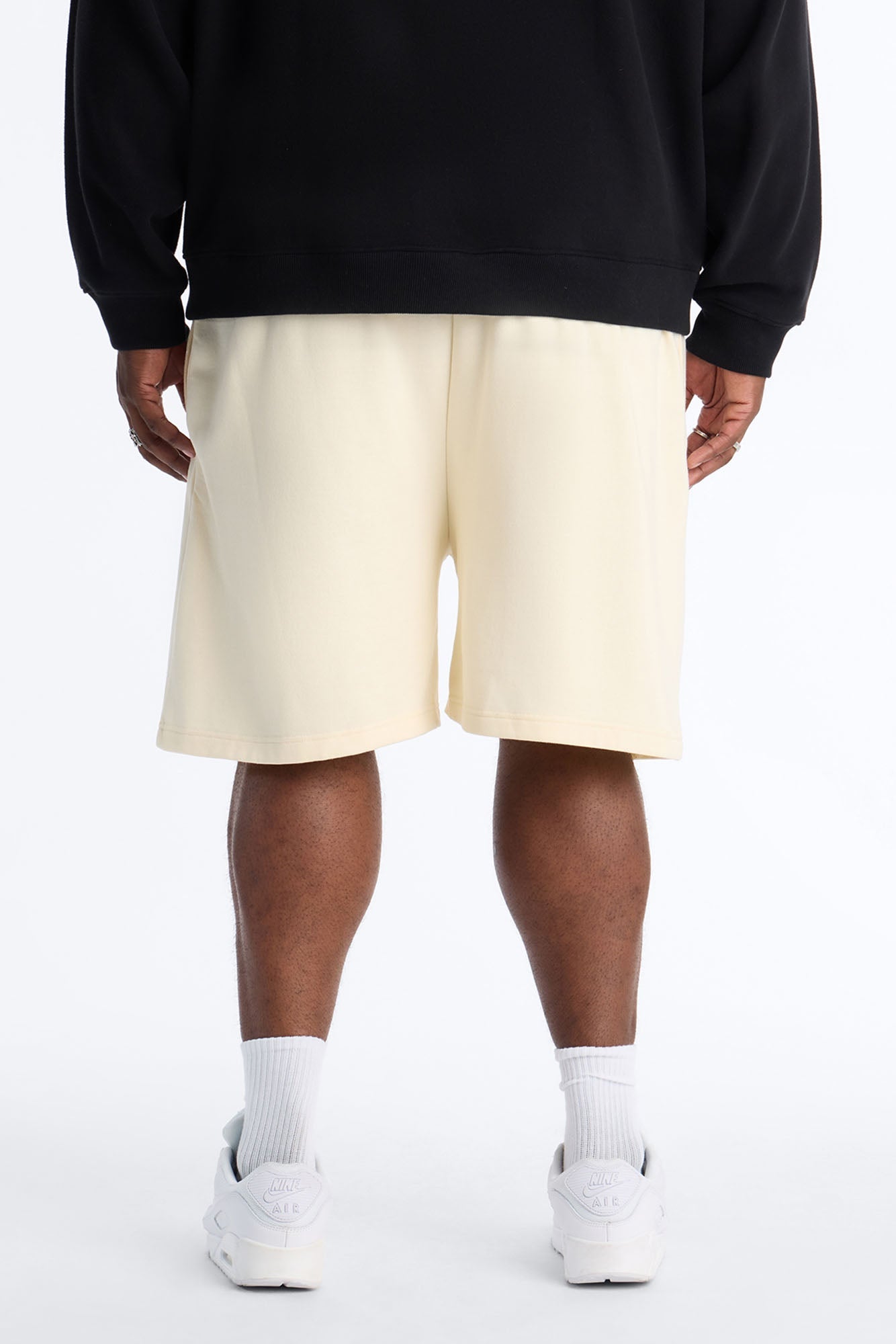Broken And Gone Sweatshorts - Cream Fashion Nova