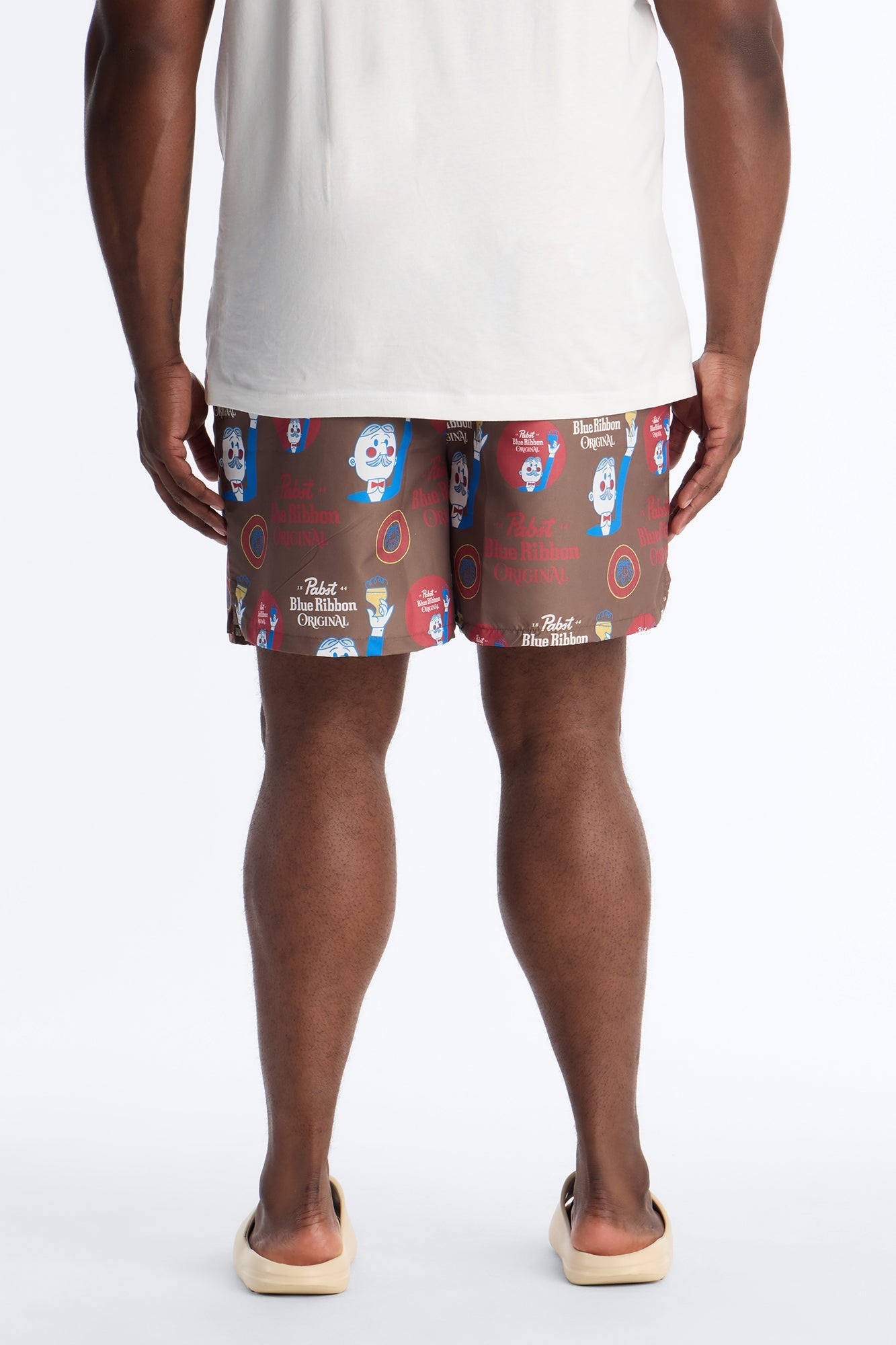 Blue Ribbon Printed Swim Trunk 7″ - Multi Color Fashion Nova