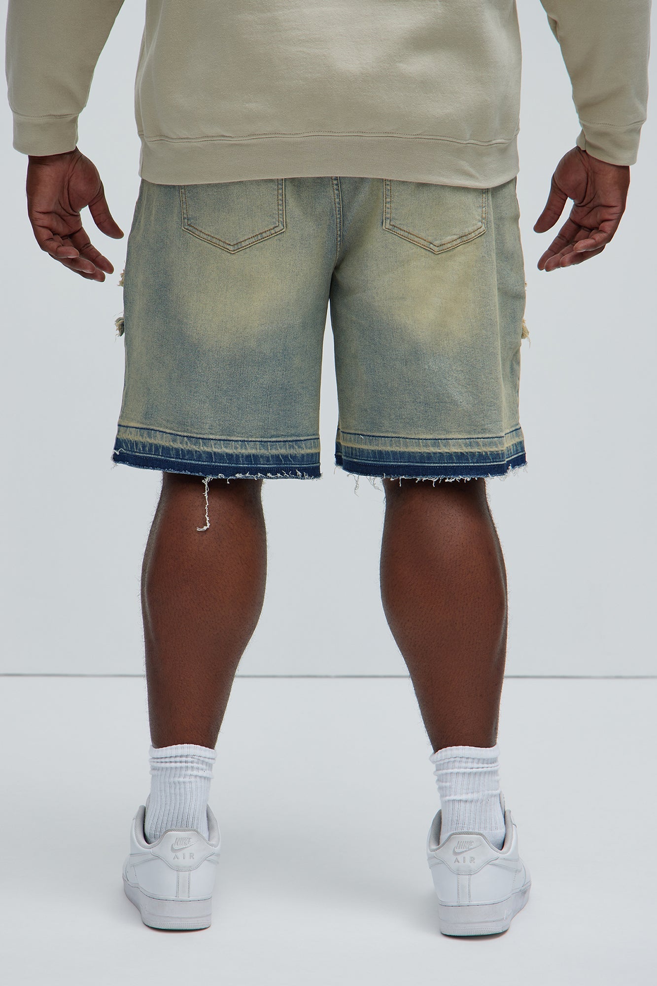 Barker Relaxed Denim Shorts - Vintage Blue Wash Fashion Nova