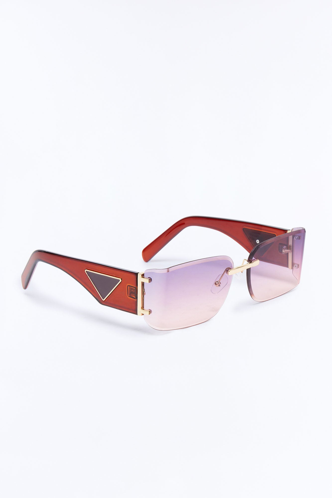 Omega Luxe Sunglasses - Red/combo Fashion Nova