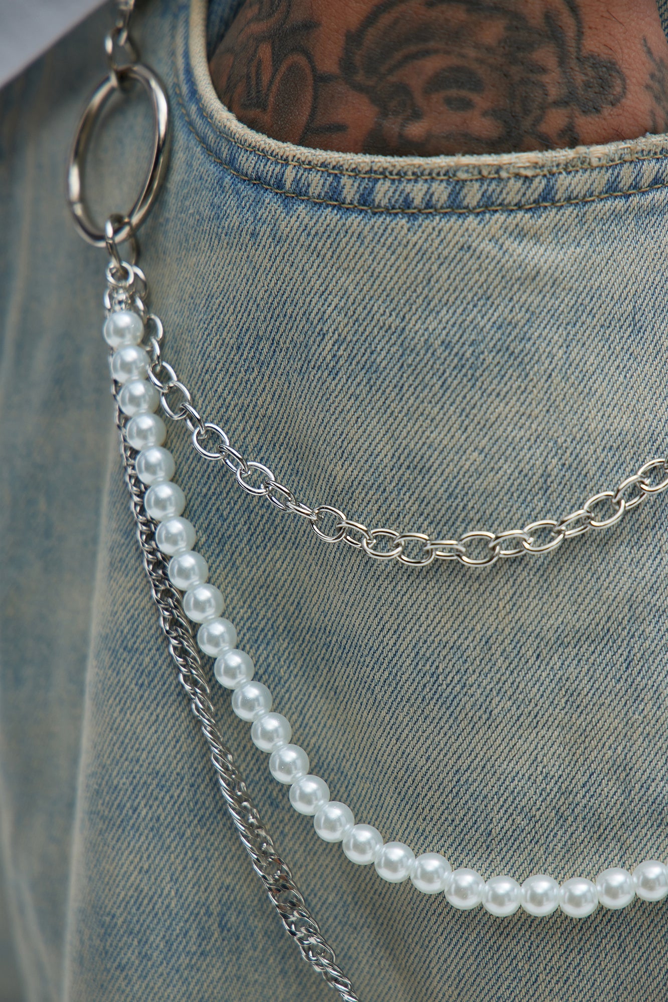 Not Alike Layered Pant Chain - Silver Fashion Nova