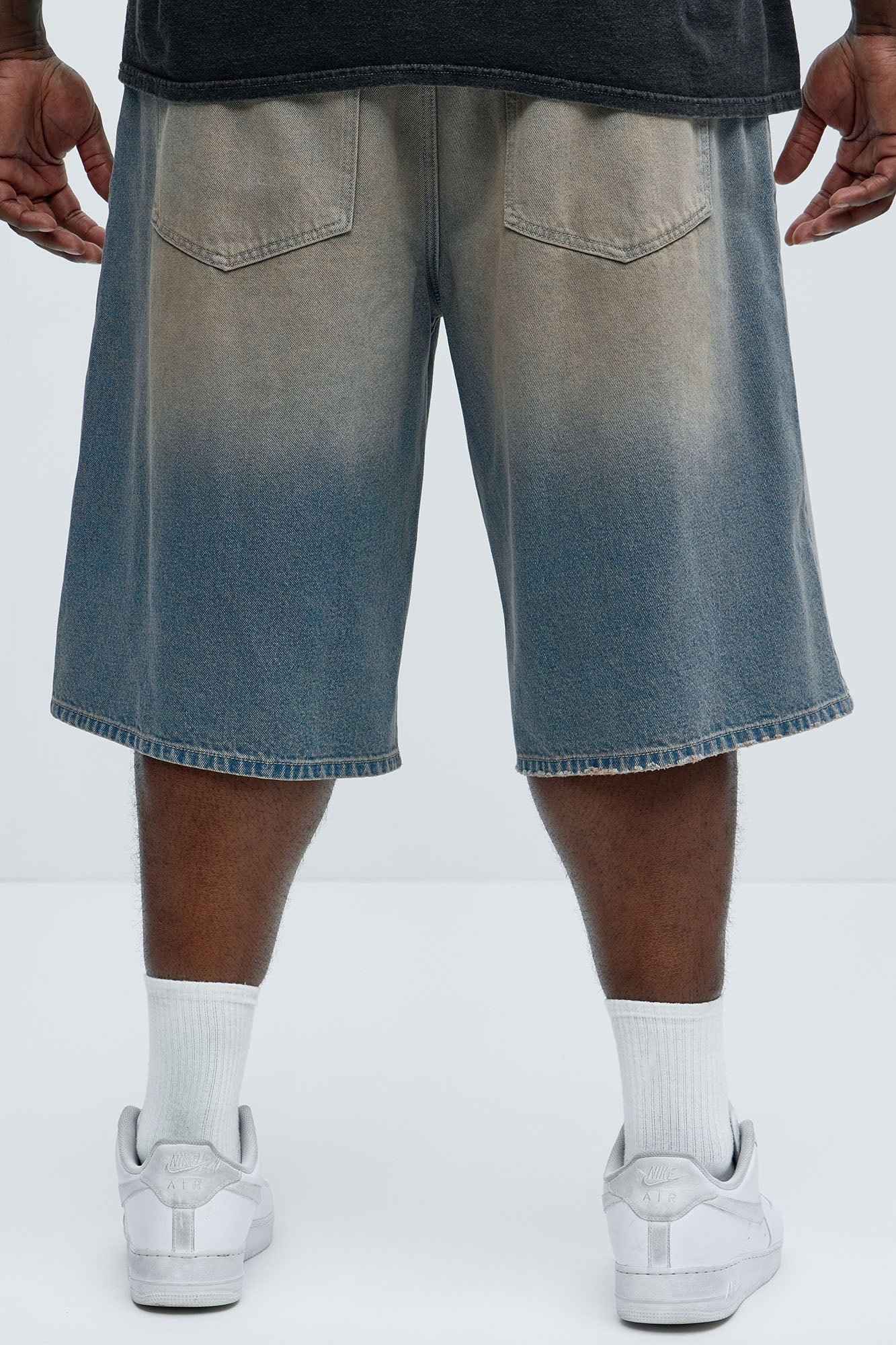 Colin Baggy Denim Short - Vintage Blue Wash Fashion Nova