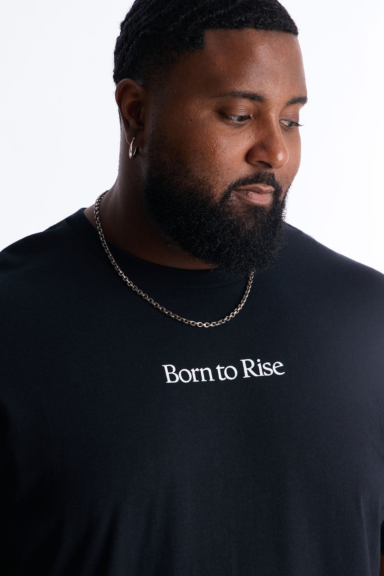 Born To Rise Short Sleeve Tee - Black Fashion Nova