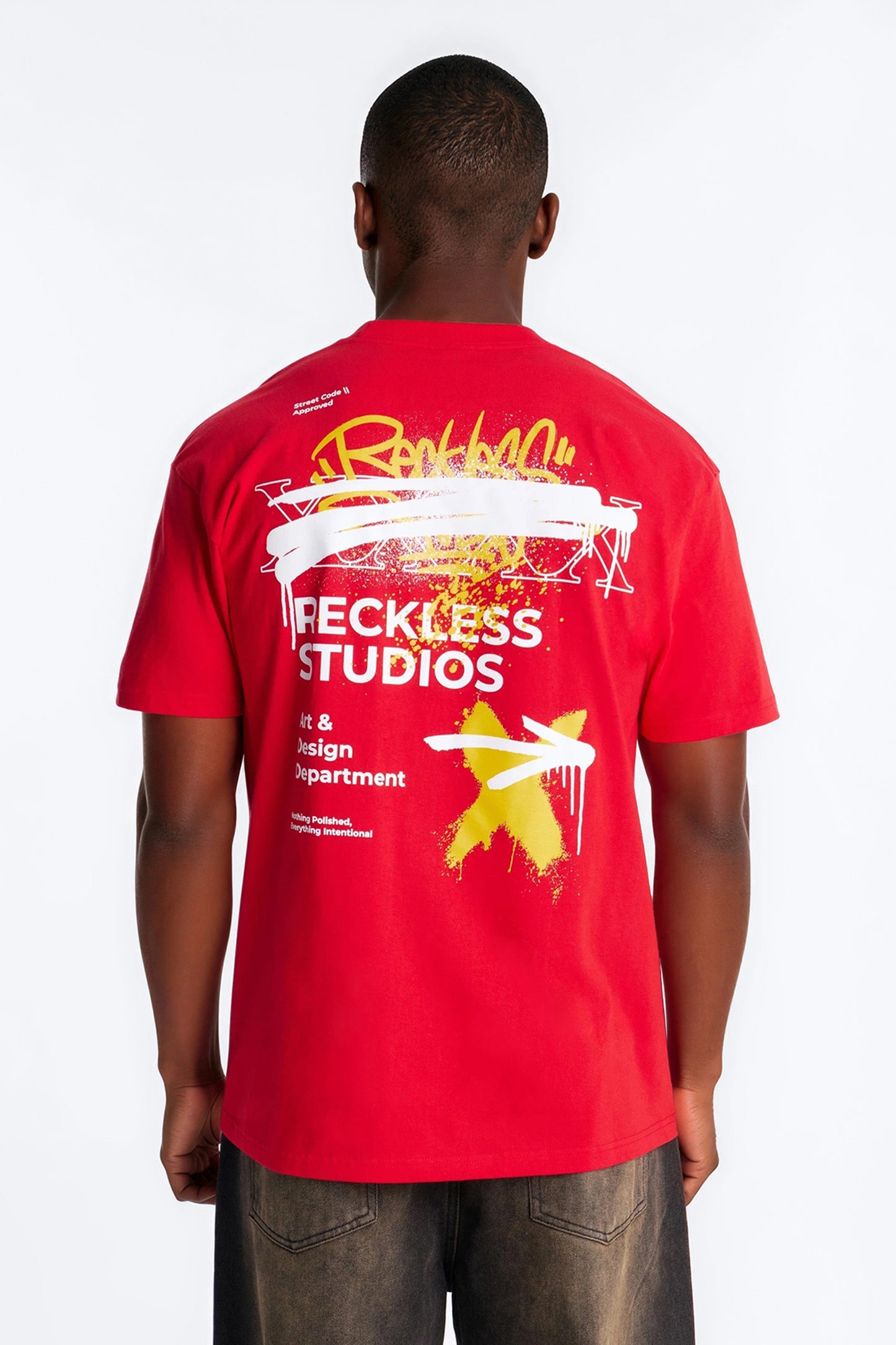 Reckless Studio Oversized Short Sleeve Tee - Red Fashion Nova