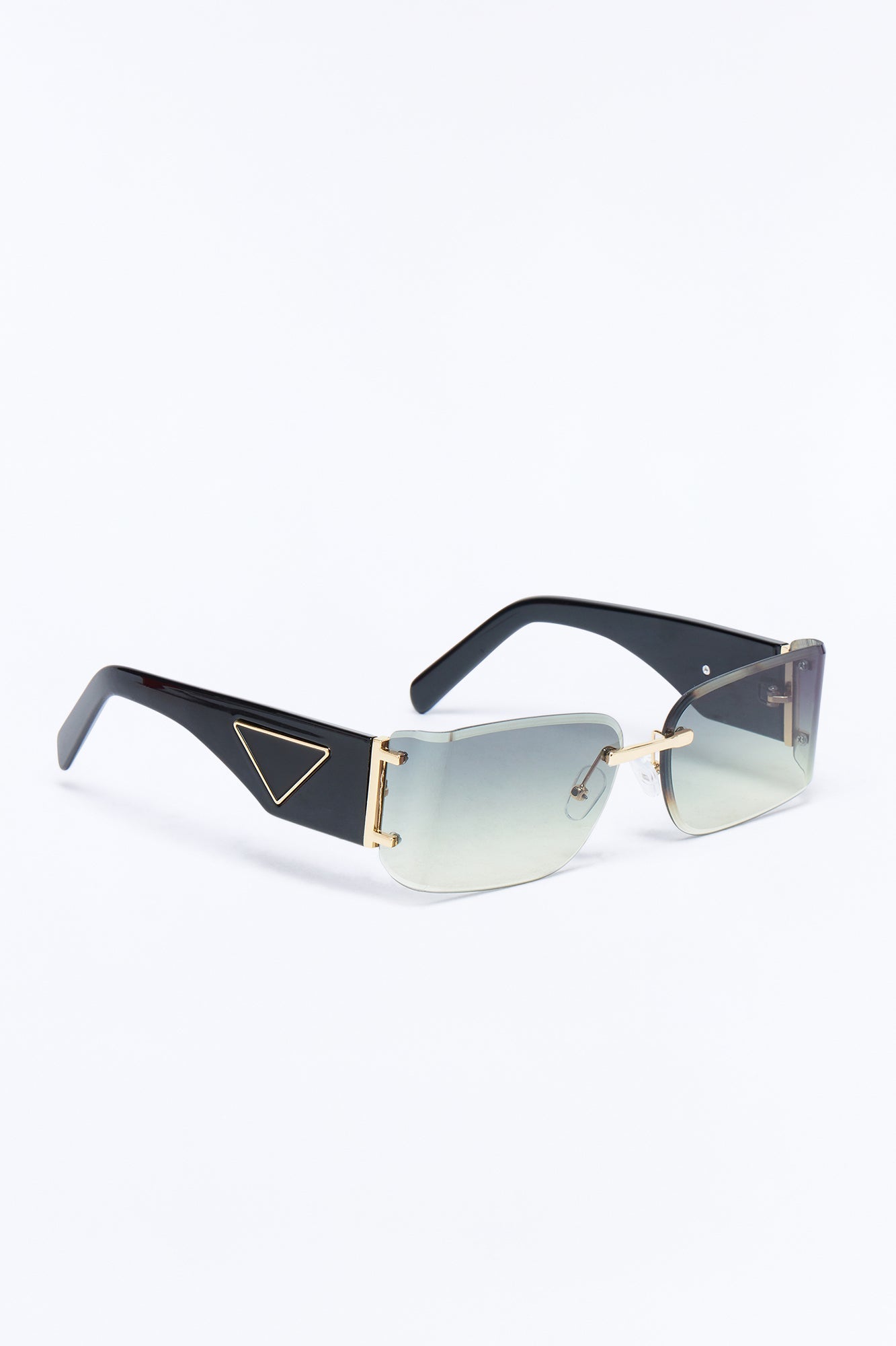 Omega Luxe Sunglasses - Green/combo Fashion Nova