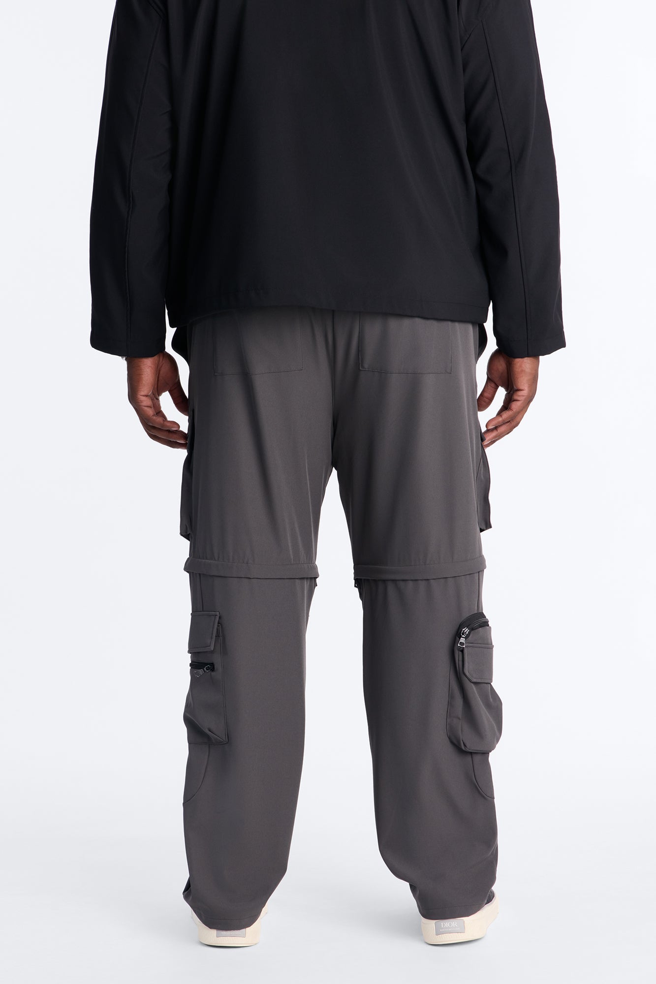Straight Convertible Turning Point Utility Cargo Pant - Grey Fashion Nova