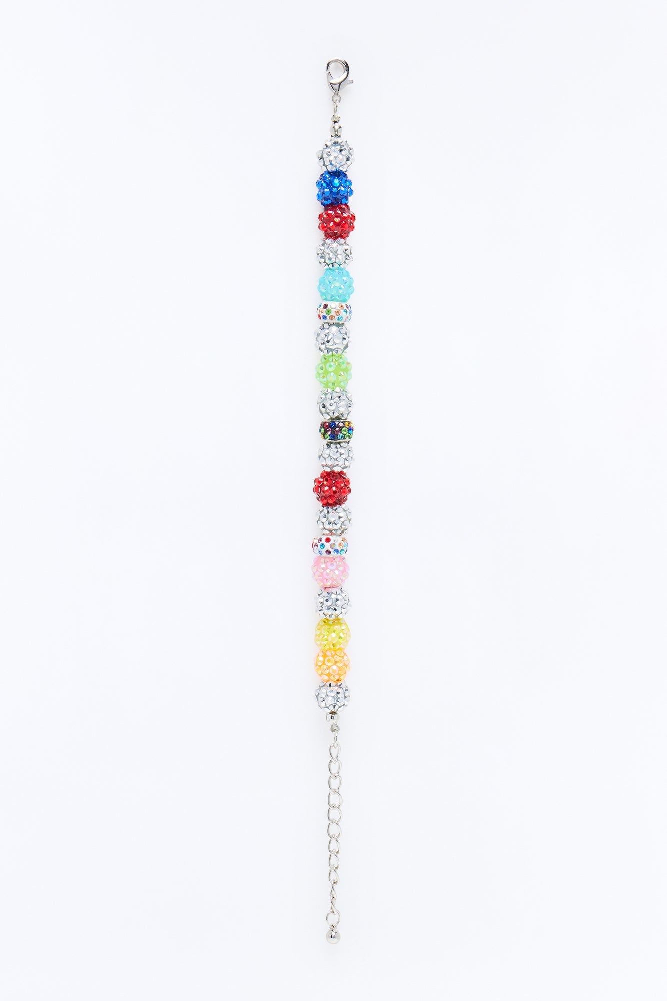 Confetti Iced Beaded Link Bracelet - Multi Color Fashion Nova