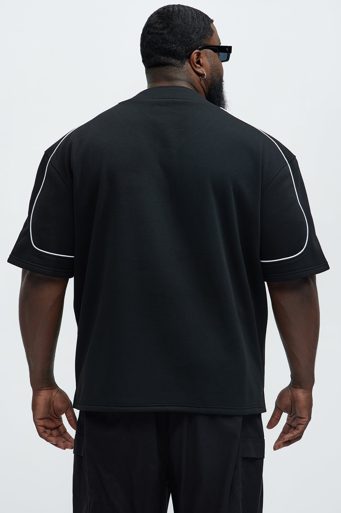 Classic New York Short Sleeve Henley - Black Fashion Nova