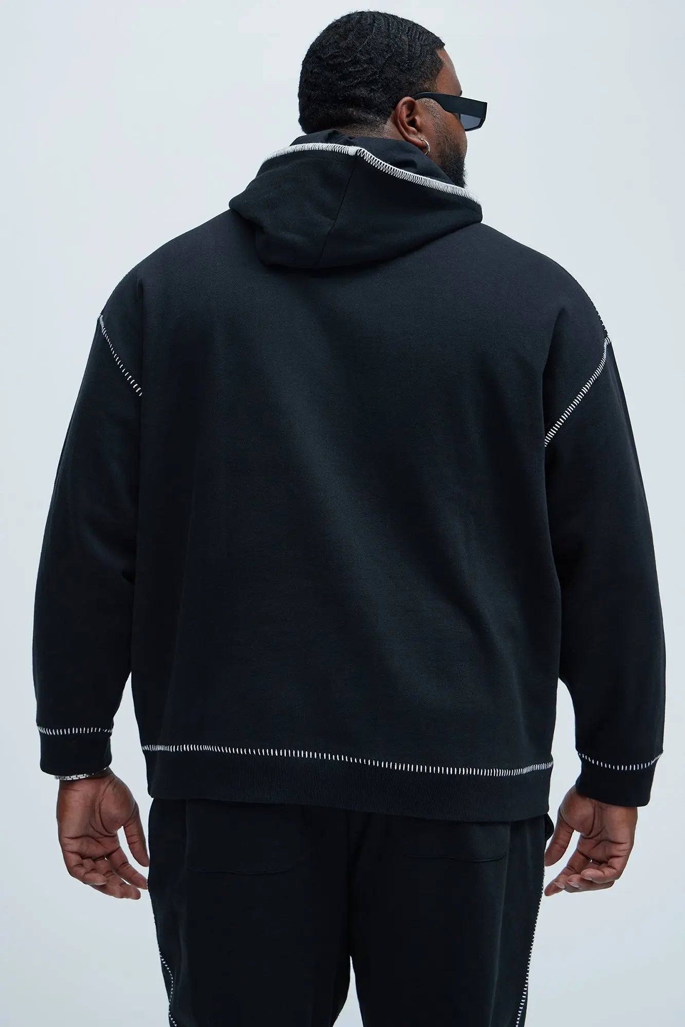 Tyson Stitch Hoodie - Black Fashion Nova