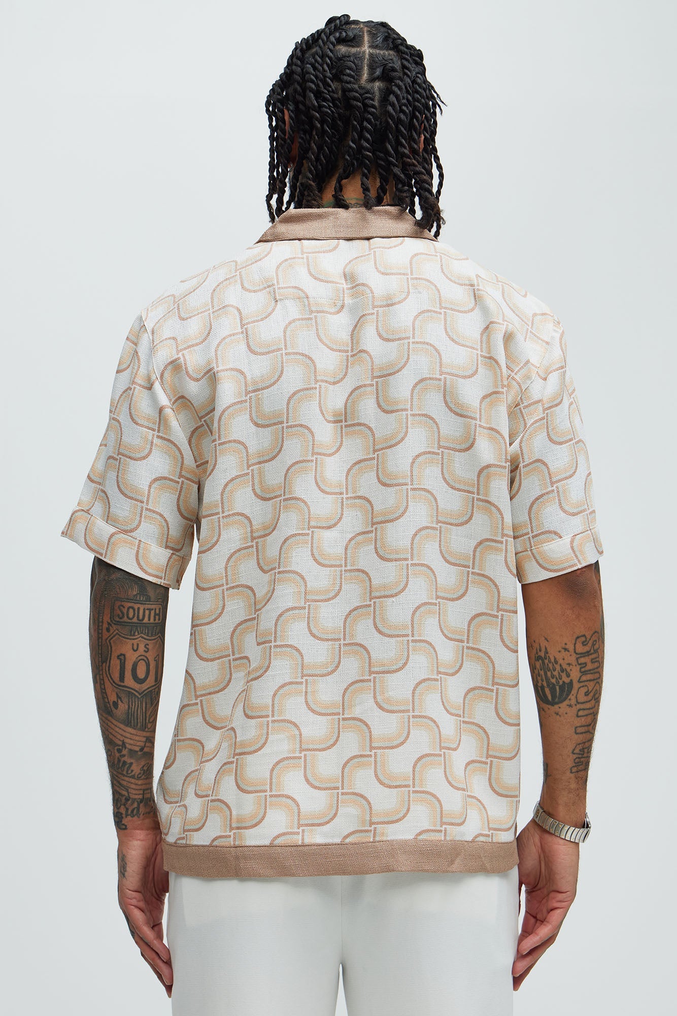 Retro In Shirt - Natural/Combo Fashion Nova