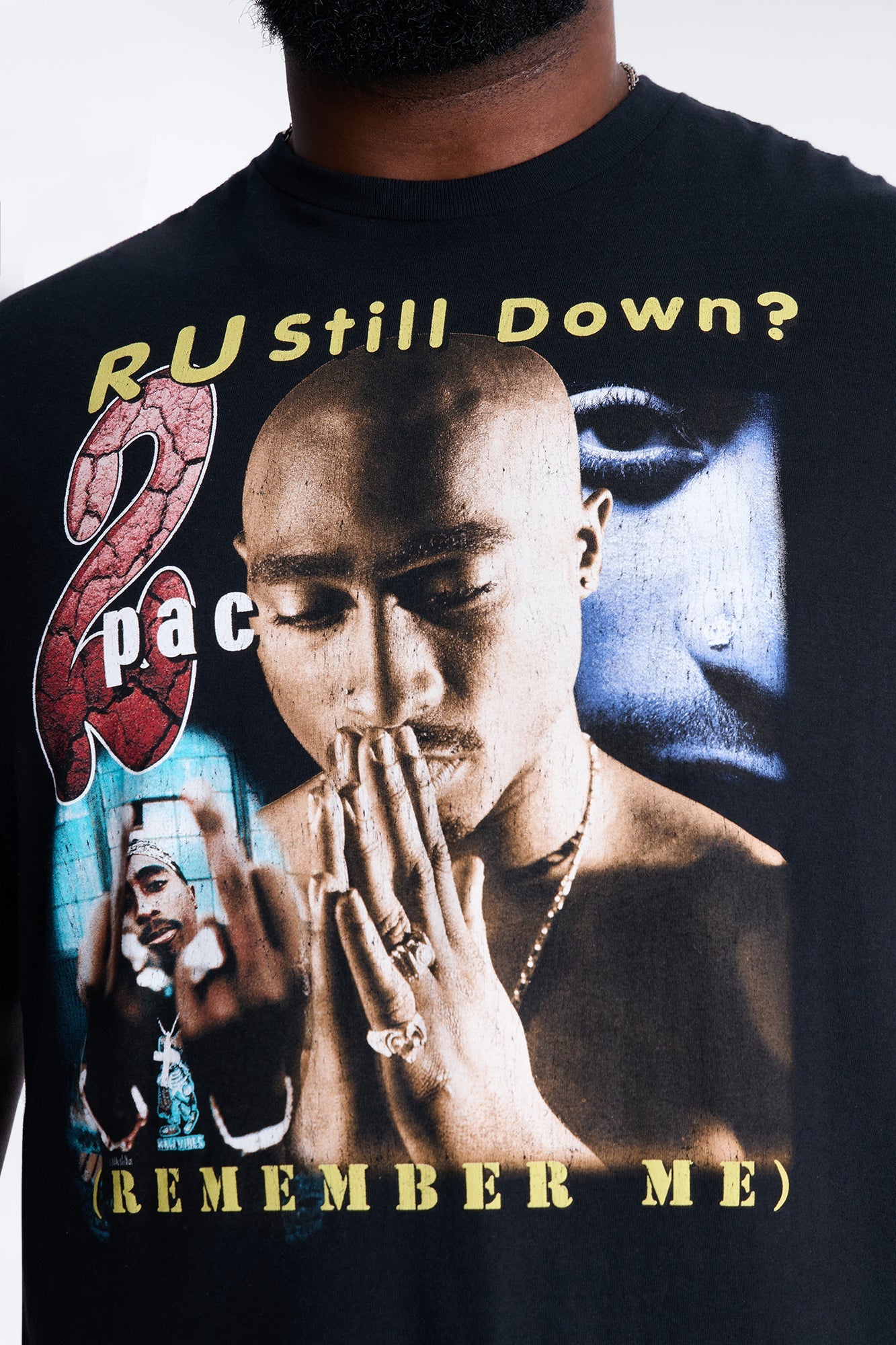 2pac R U Still Down Short Sleeve Tee - Black Fashion Nova