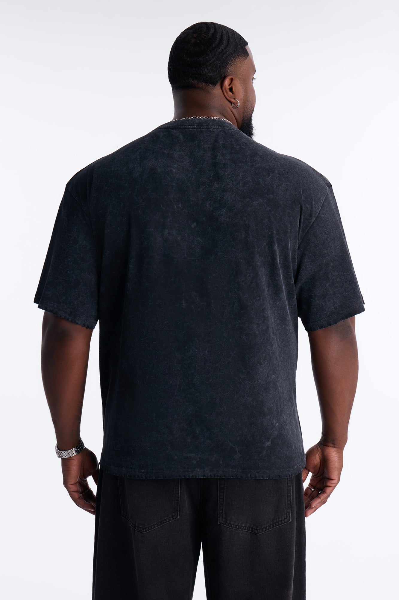 Misfits Destroyed Mineral Wash Short Sleeve Tee - Black Fashion Nova