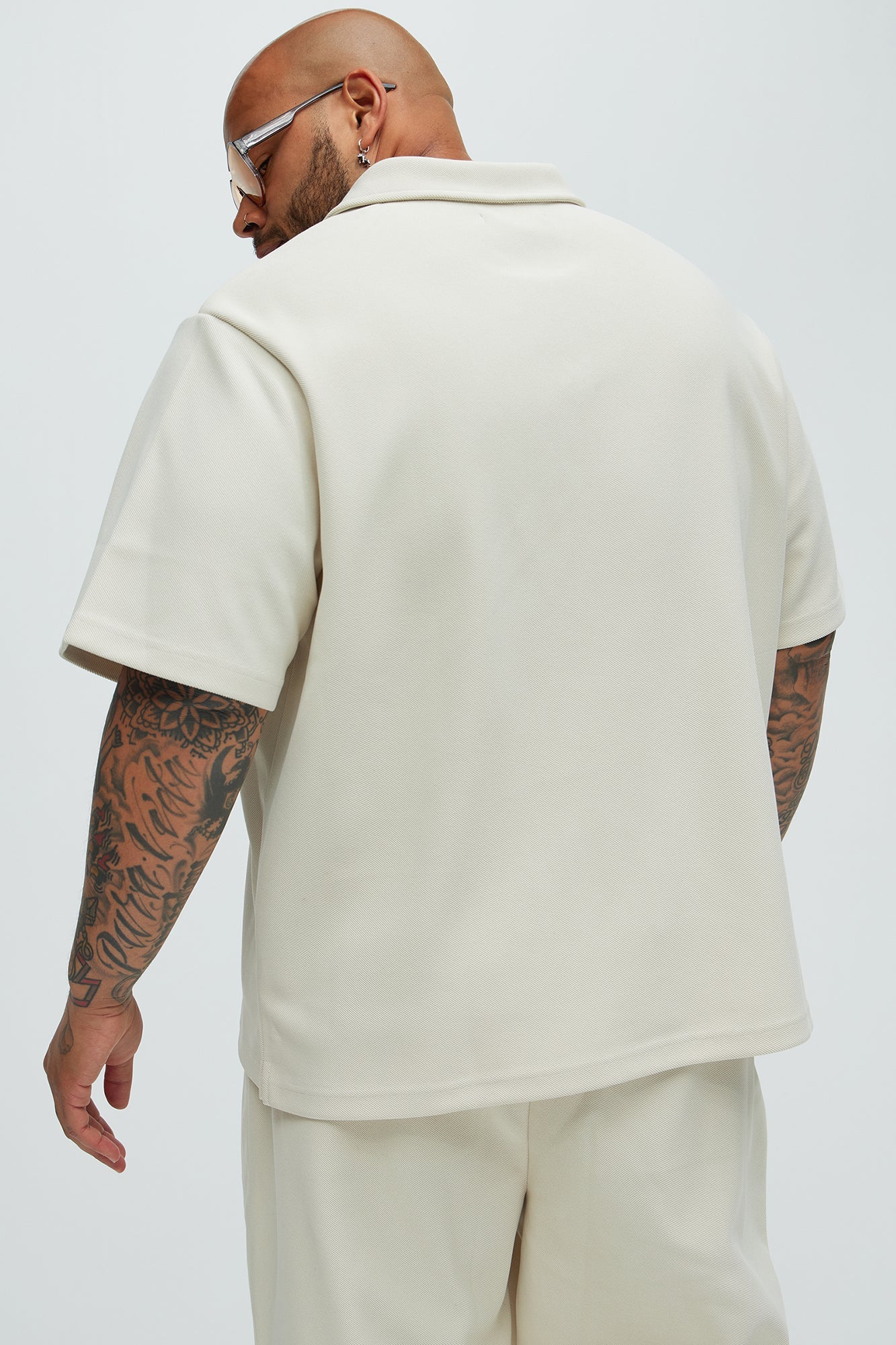 Turner Short Sleeve Polo - Cream Fashion Nova