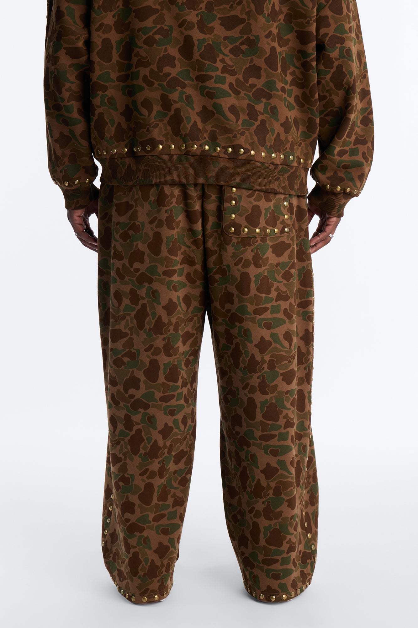 Baggy Frontline Studded Camo Sweatpants - Camouflage Fashion Nova